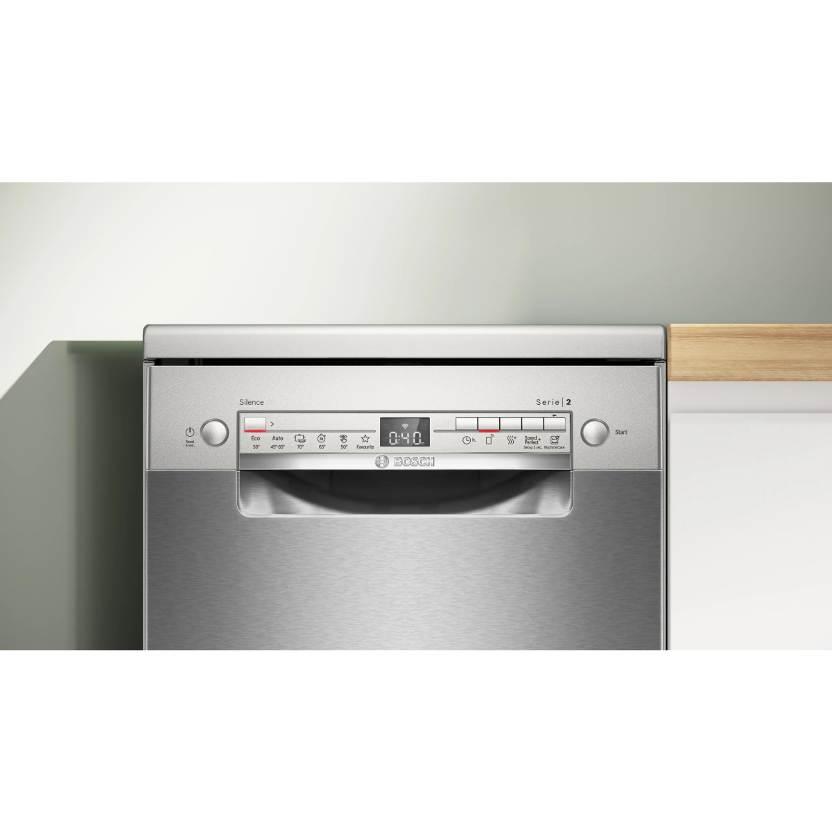 BOSCH SPS2HKI55E Series 2 Ελεύθερο Πλυντήριο Πιάτων 45 cm, Brushed Steel  | Bosch| Image 3