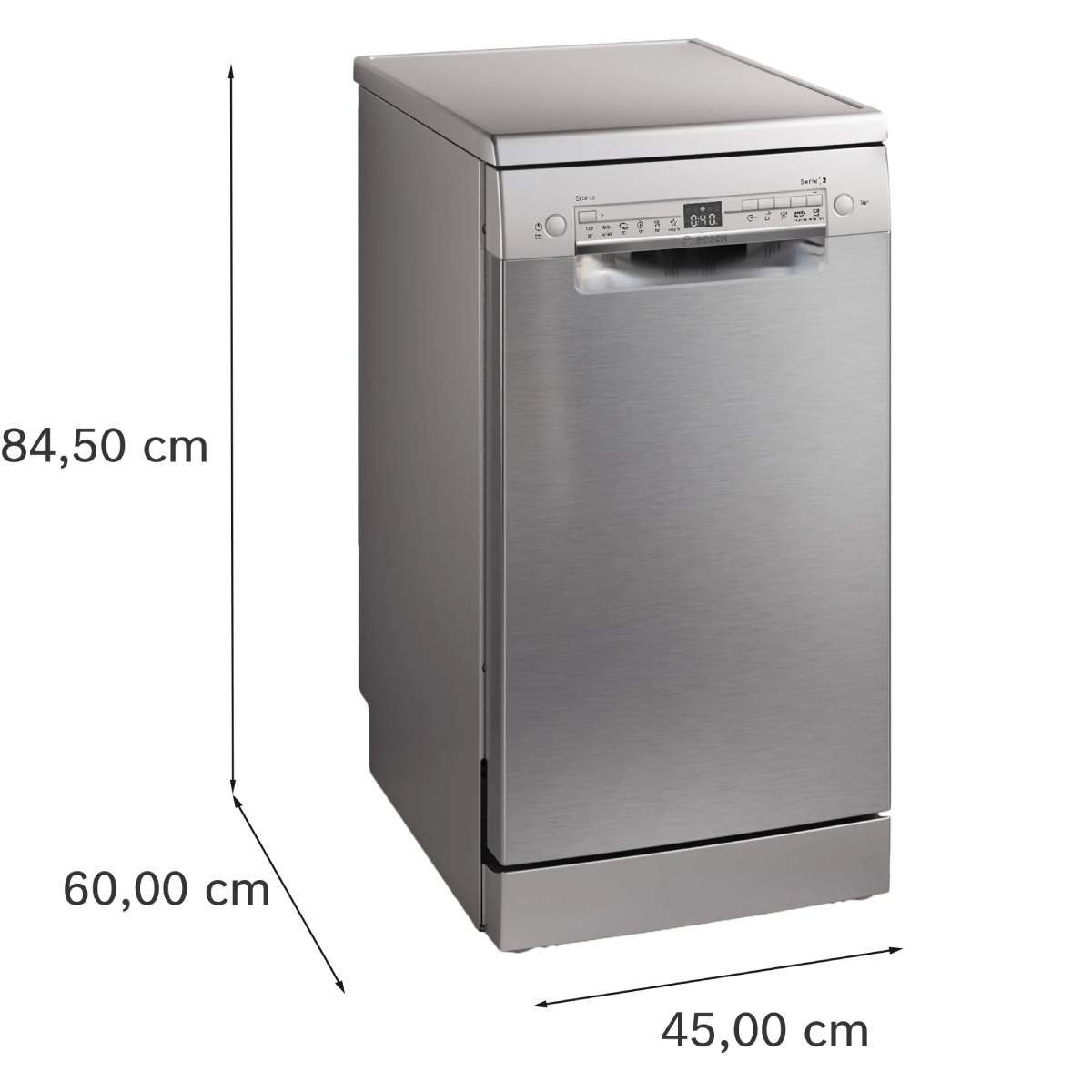BOSCH SPS2HKI55E Series 2 Ελεύθερο Πλυντήριο Πιάτων 45 cm, Brushed Steel  | Bosch| Image 4