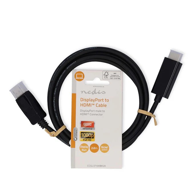 NEDIS CCGL37100BK DisplayPort to HDMI Cable 1080p, 2 m | Nedis| Image 3