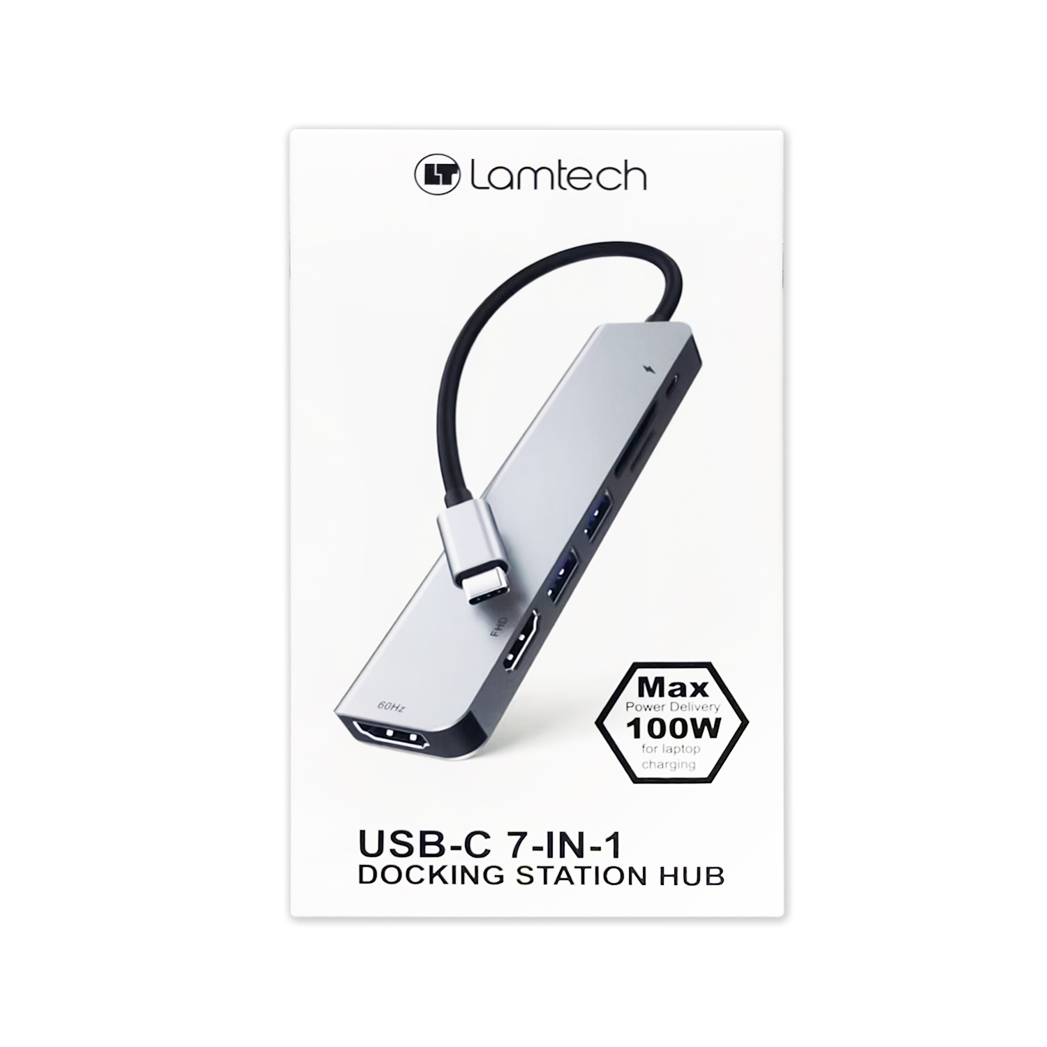 LAMTECH LAM114338 7-IN-1 USB Type-C Hub, 7 Θύρες | Lamtech| Image 2