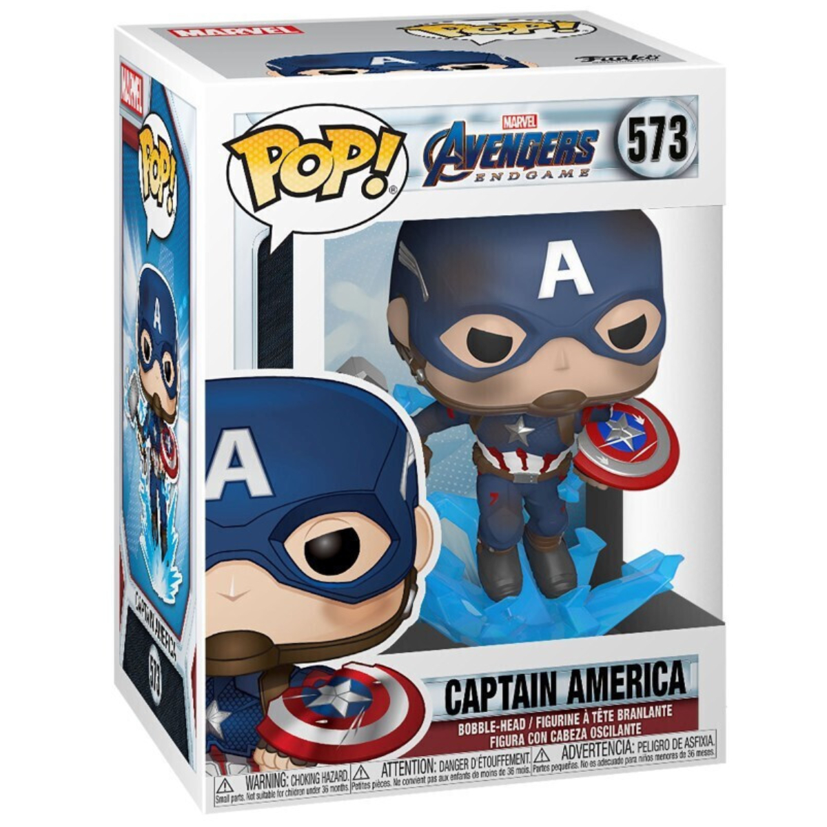 FUNKO 51668 Funko Pop! Captain America με Σπασμένη Ασπίδα, Φιγούρα | Funko| Image 2