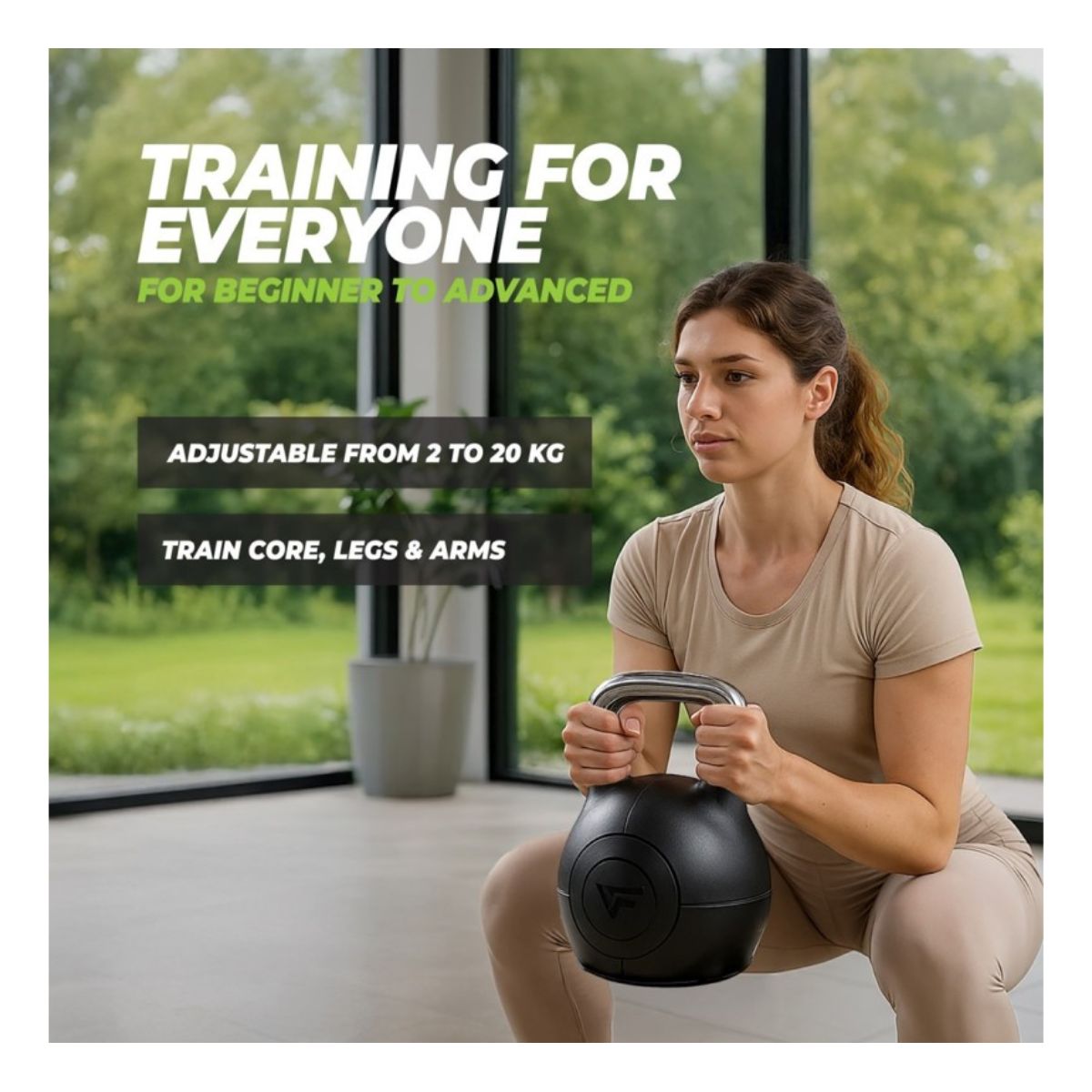 VIRTUFIT VF02136 Ρυθμιζόμενο Kettlebell, 20 kg | Virtufit| Image 5