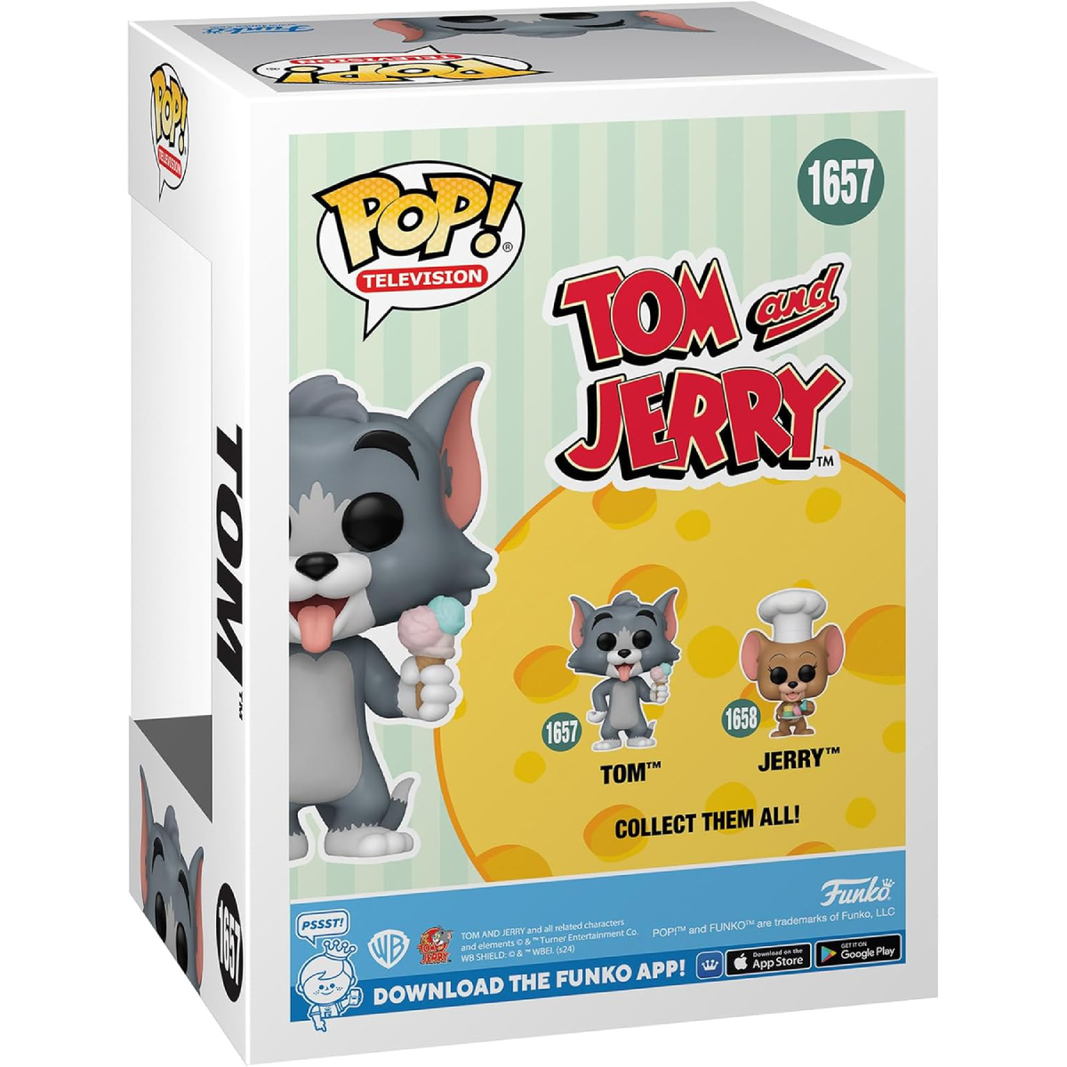 FUNKO 098553 Pop! Tom & Jerry - Tom #1657, Φιγούρα | Funko| Image 1