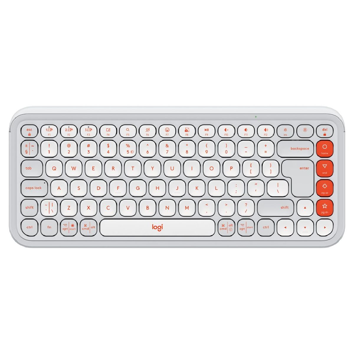 LOGITECH Pop Icon Πληκτρολόγιο, Γκρίζο / Πορτοκαλί | Logitech| Image 1