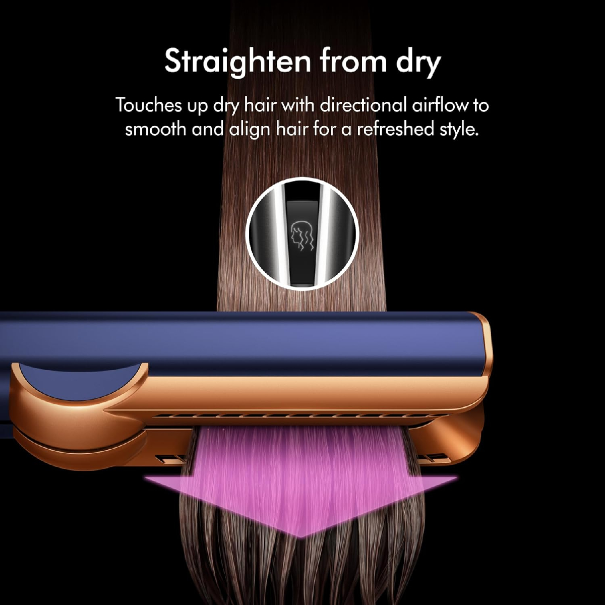 DYSON HT01 Airstrait Σίδερο Μαλλιών για Ίσιωμα & Στέγνωμα, Μπλε / Χάλκινο | Dyson| Image 4
