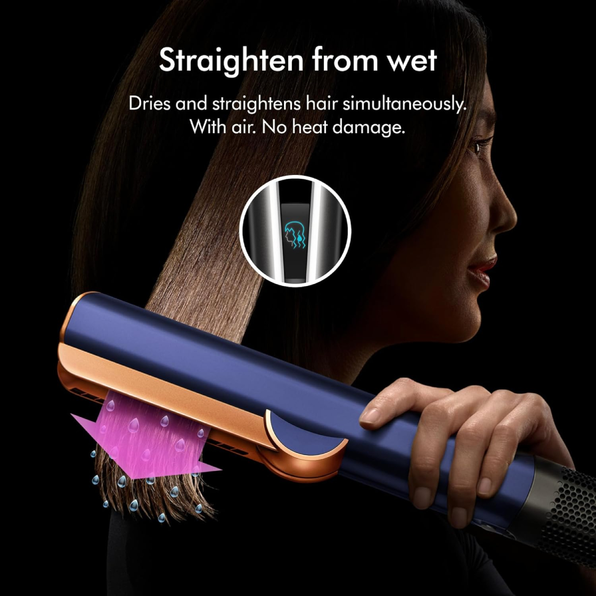 DYSON HT01 Airstrait Σίδερο Μαλλιών για Ίσιωμα & Στέγνωμα, Μπλε / Χάλκινο | Dyson| Image 3