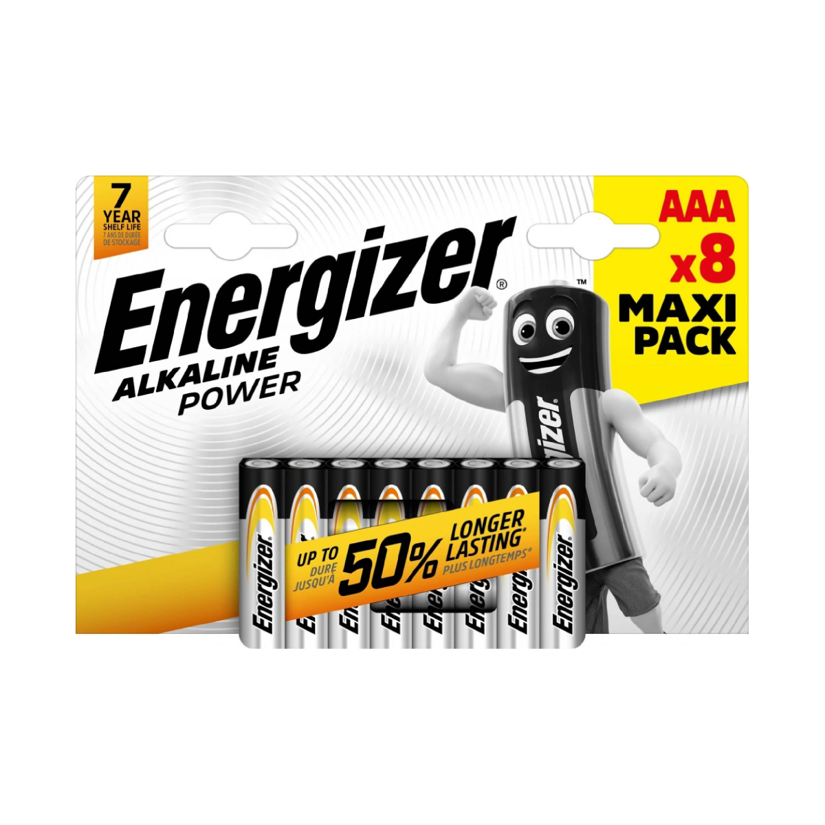 Image of suggested product: ENERGIZER Alkaline Power Batteries, 8 x AAA