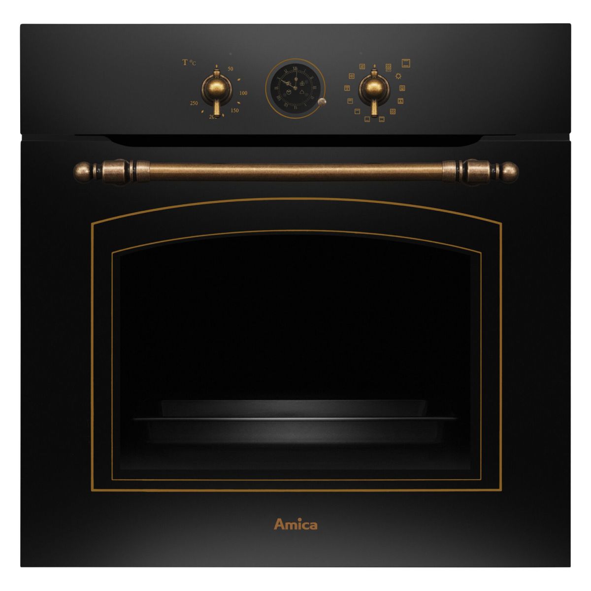 Image of suggested product: AMICA ED17319B Retro Εντοιχιζόμενος Φούρνος 77 Lt, Μαύρο