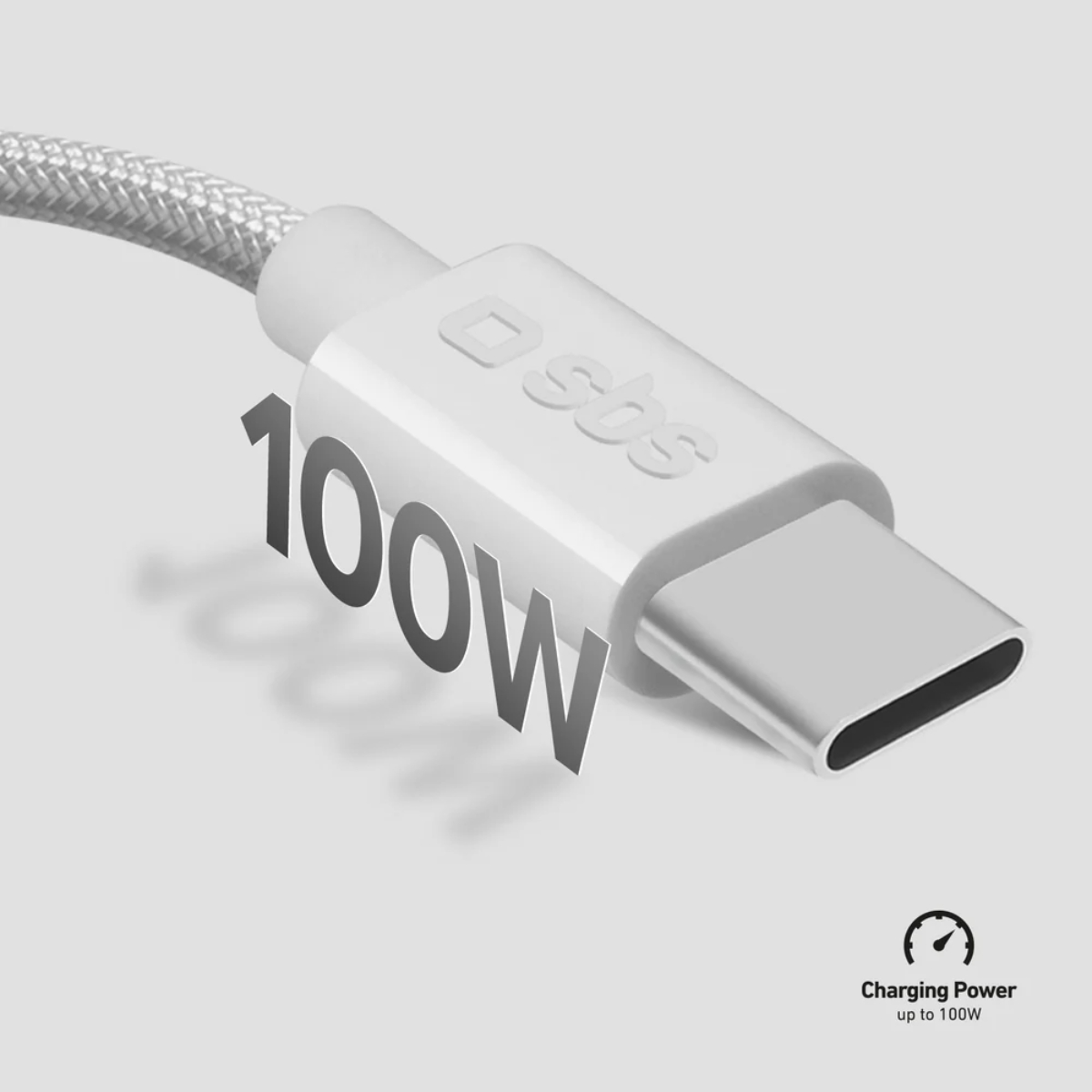 SBS TECABLETISSUETCC32G Καλώδιο Φόρτισης & Δεδομένων USB-C 100W, 1.5 m | Sbs| Image 3