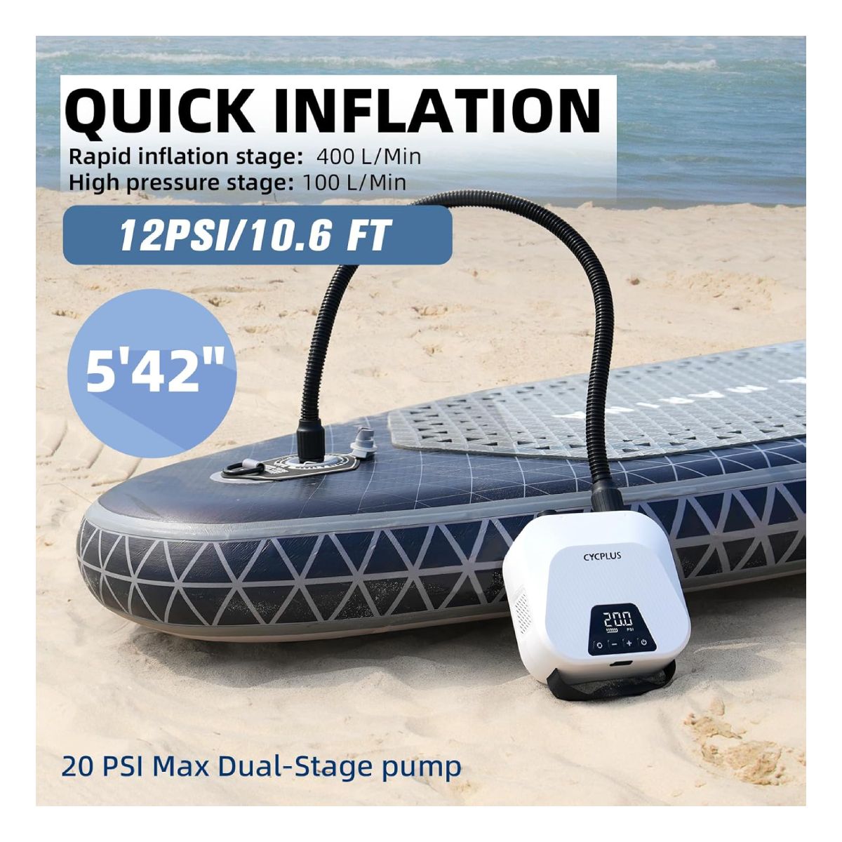 CYCPLUS D14PRO Electric Air Pump | Cycplus| Image 2
