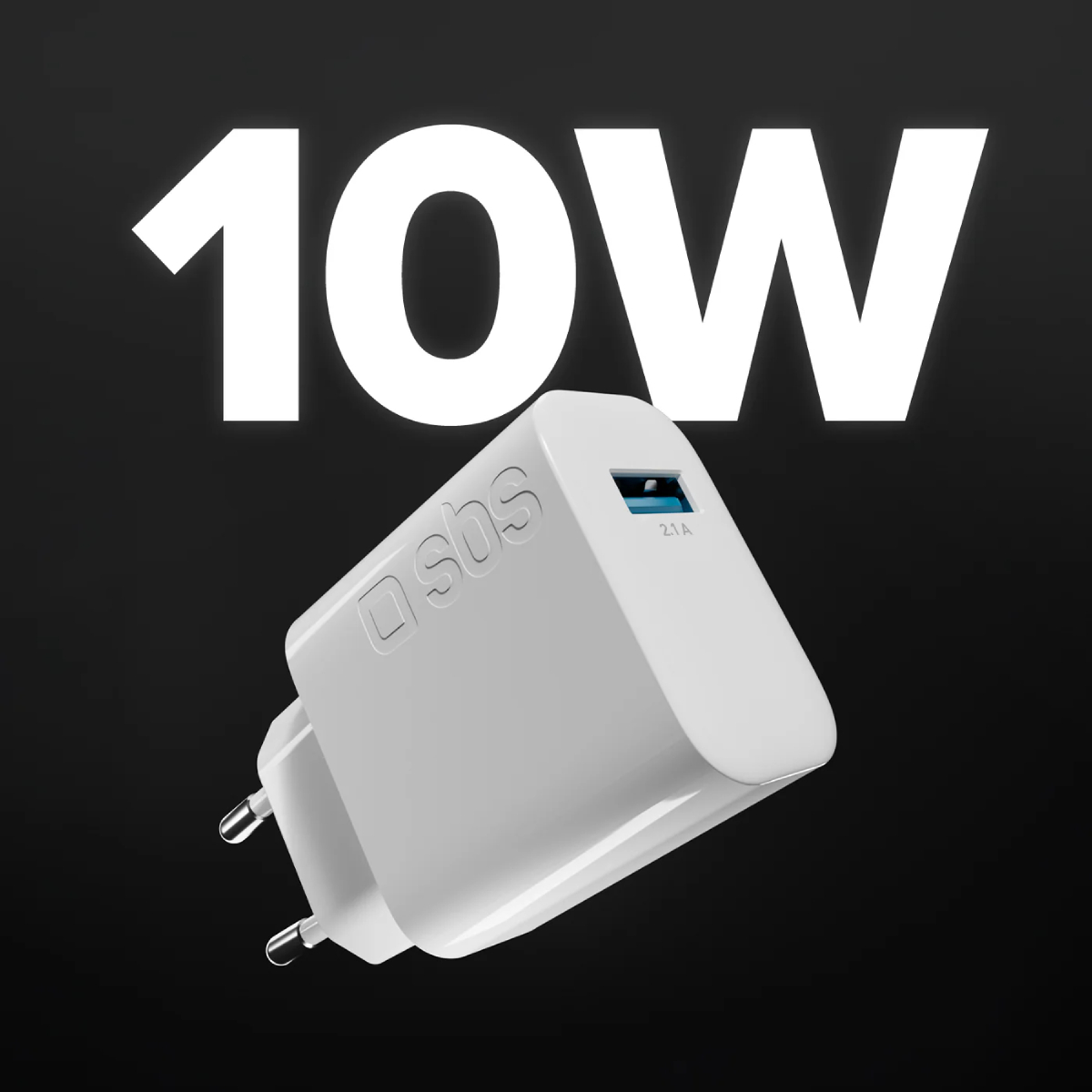 SBS TETR1USB2AWFAST Φορτιστής Ταξιδίου USB-A, 10 Watt | Sbs| Image 2