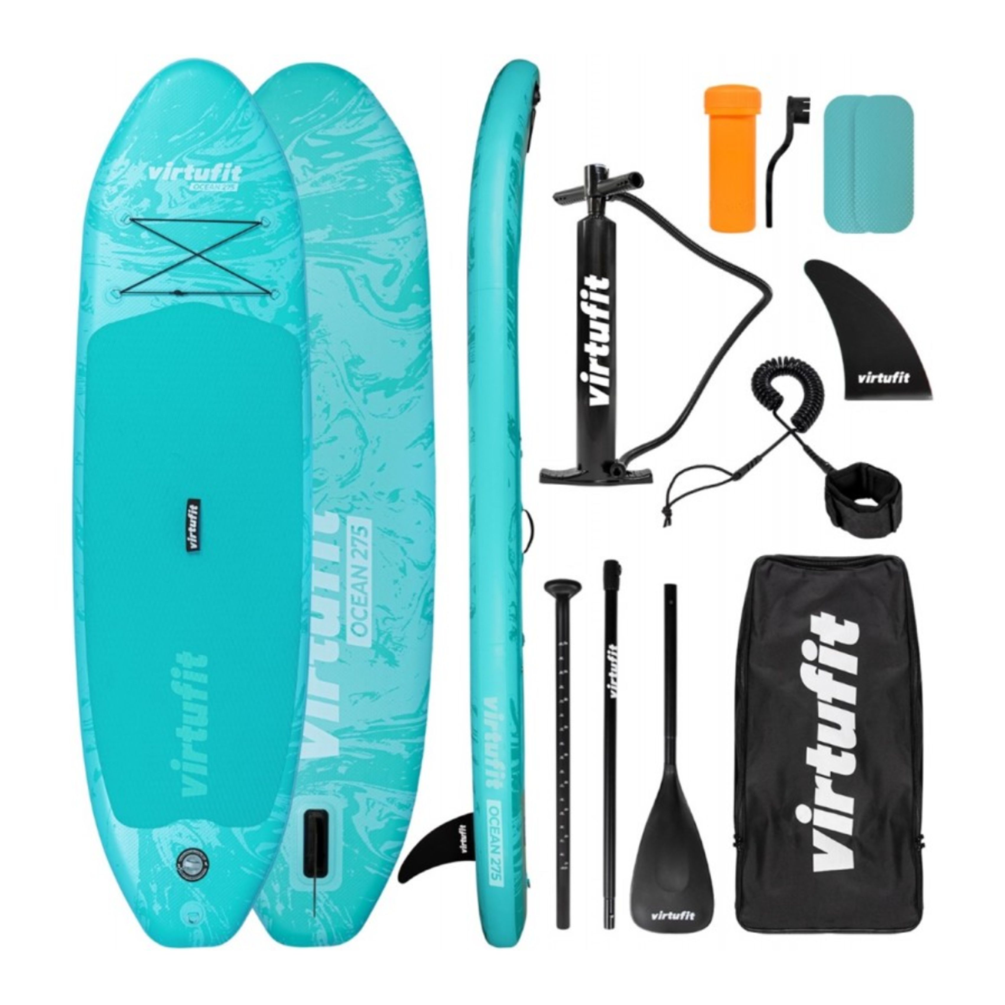 VIRTUFIT VFW06091 SUP Board Ocean Φουσκωτό SUP Σανίδα Κωπηλασίας 275cm, Τυρκουάζ | Virtufit| Image 1