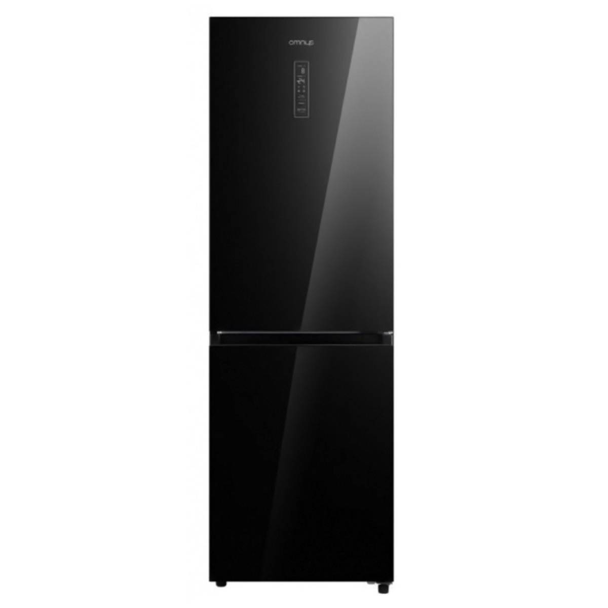 OMNYS WNC-345ENBG Refrigerator with Bottom Freezer, Black Glass | Omnys| Image 1