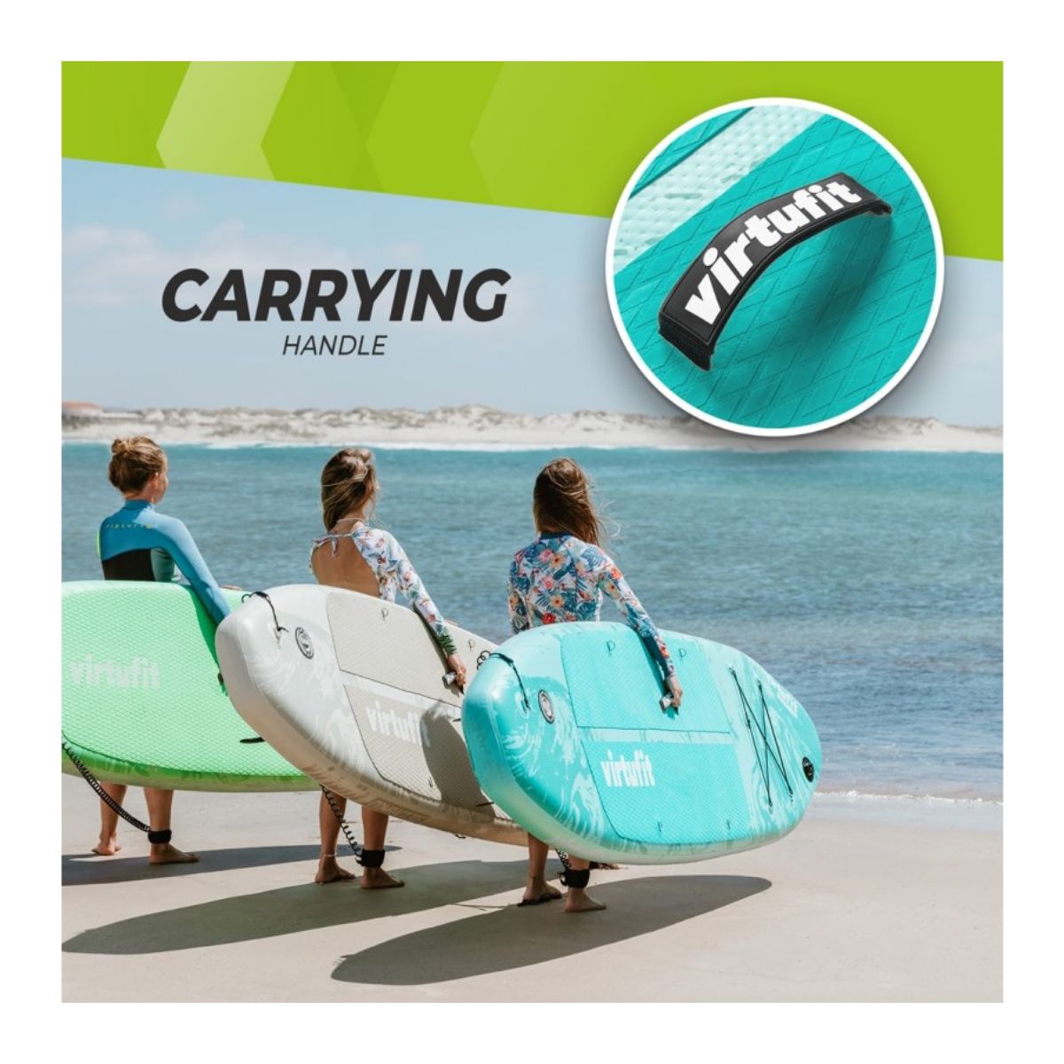 VIRTUFIT VFW06053 Φουσκωτή Σανίδα SUP Cruiser  με Κάθισμα Kayak 305cm, Τιρκουάζ | Virtufit| Image 8
