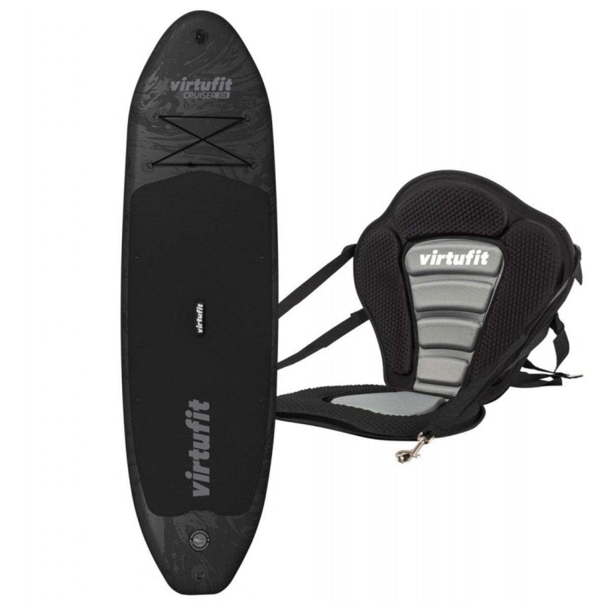 VIRTUFIT VFW06113 Φουσκωτή Σανίδα SUP Cruiser  με Κάθισμα Kayak 305cm, Μαύρο | Virtufit| Image 4
