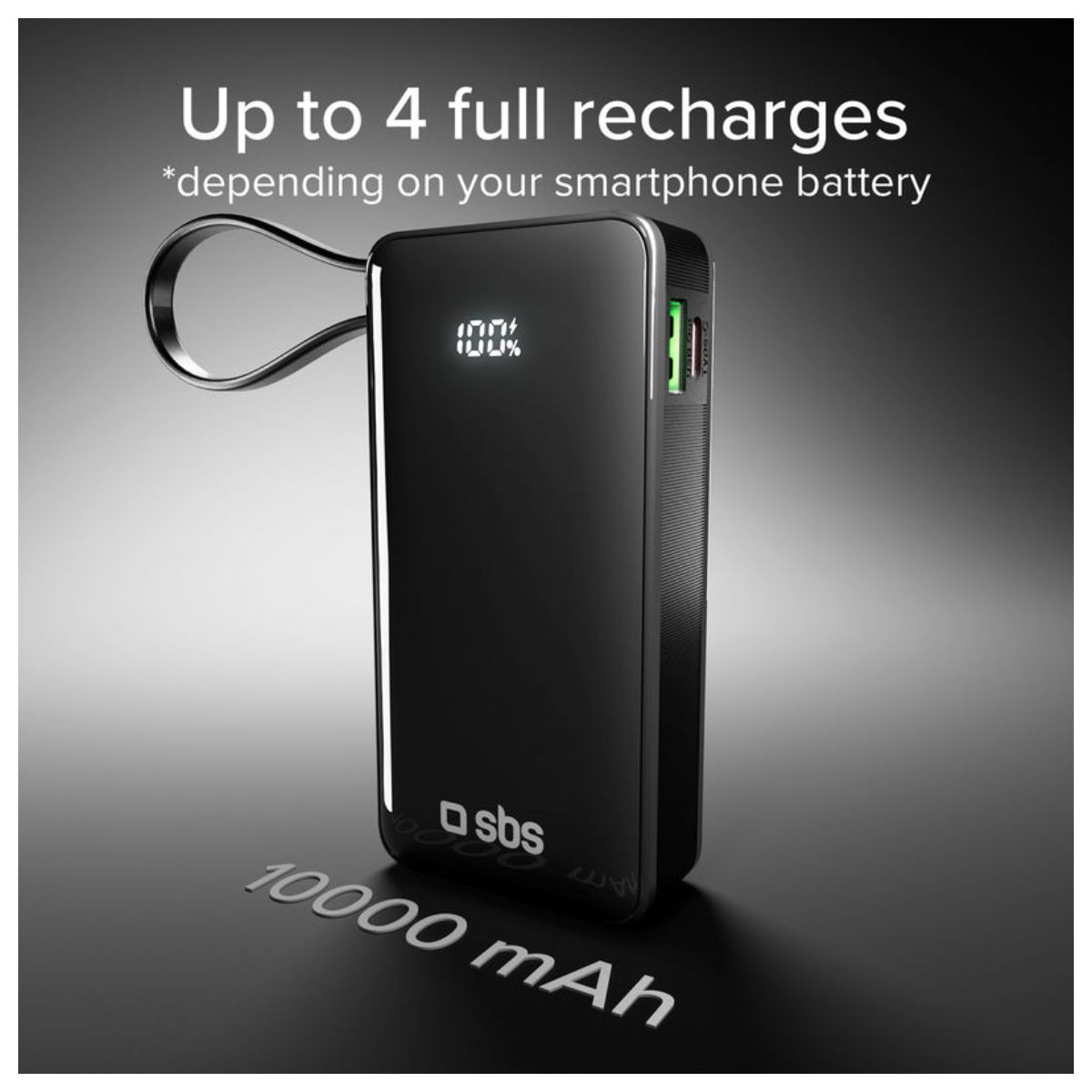 SBS TTBB10000LCDTCPD20K Powerbank 10.000 mAh, Black  | Sbs| Image 6