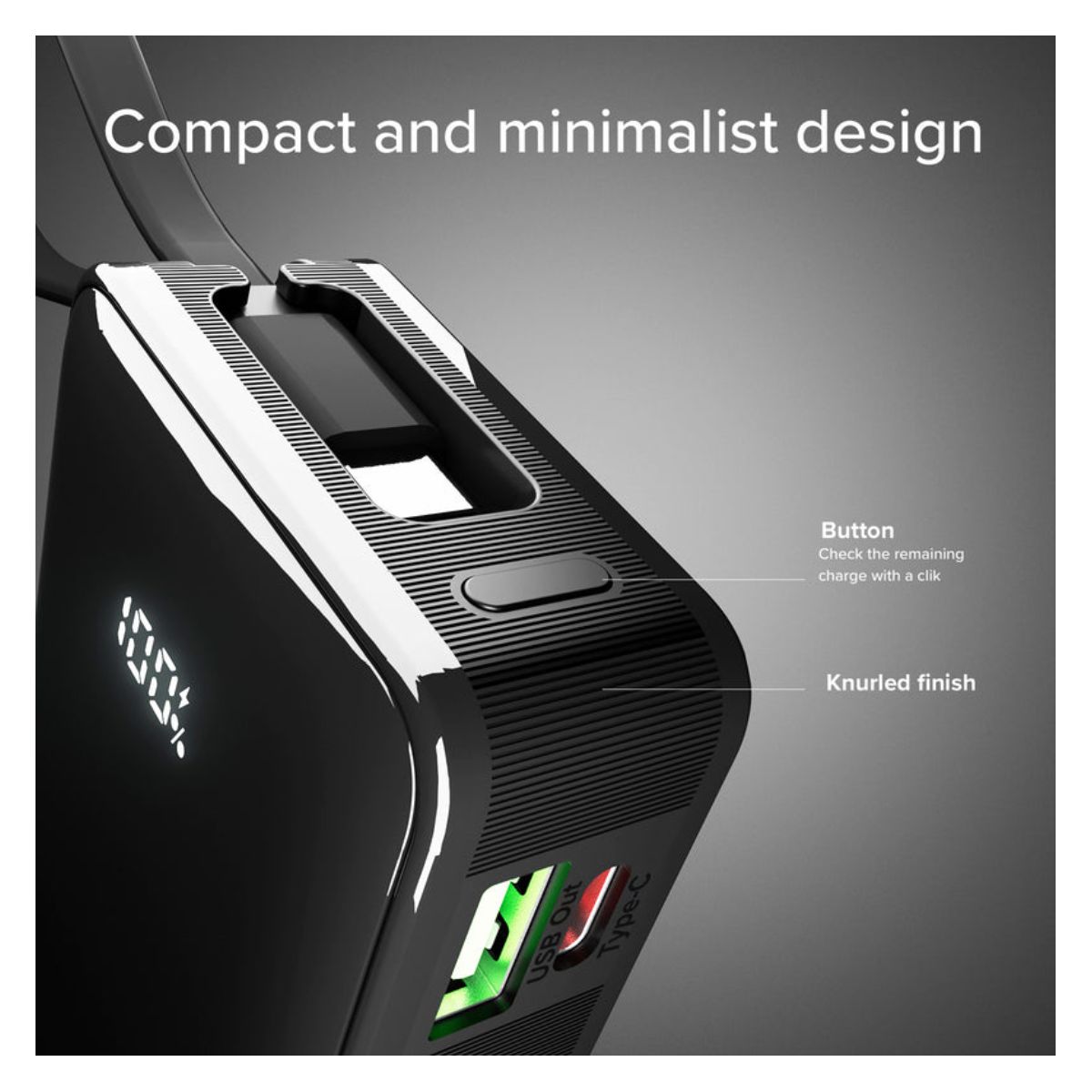 SBS TTBB10000LCDTCPD20K Powerbank 10.000 mAh, Black  | Sbs| Image 5