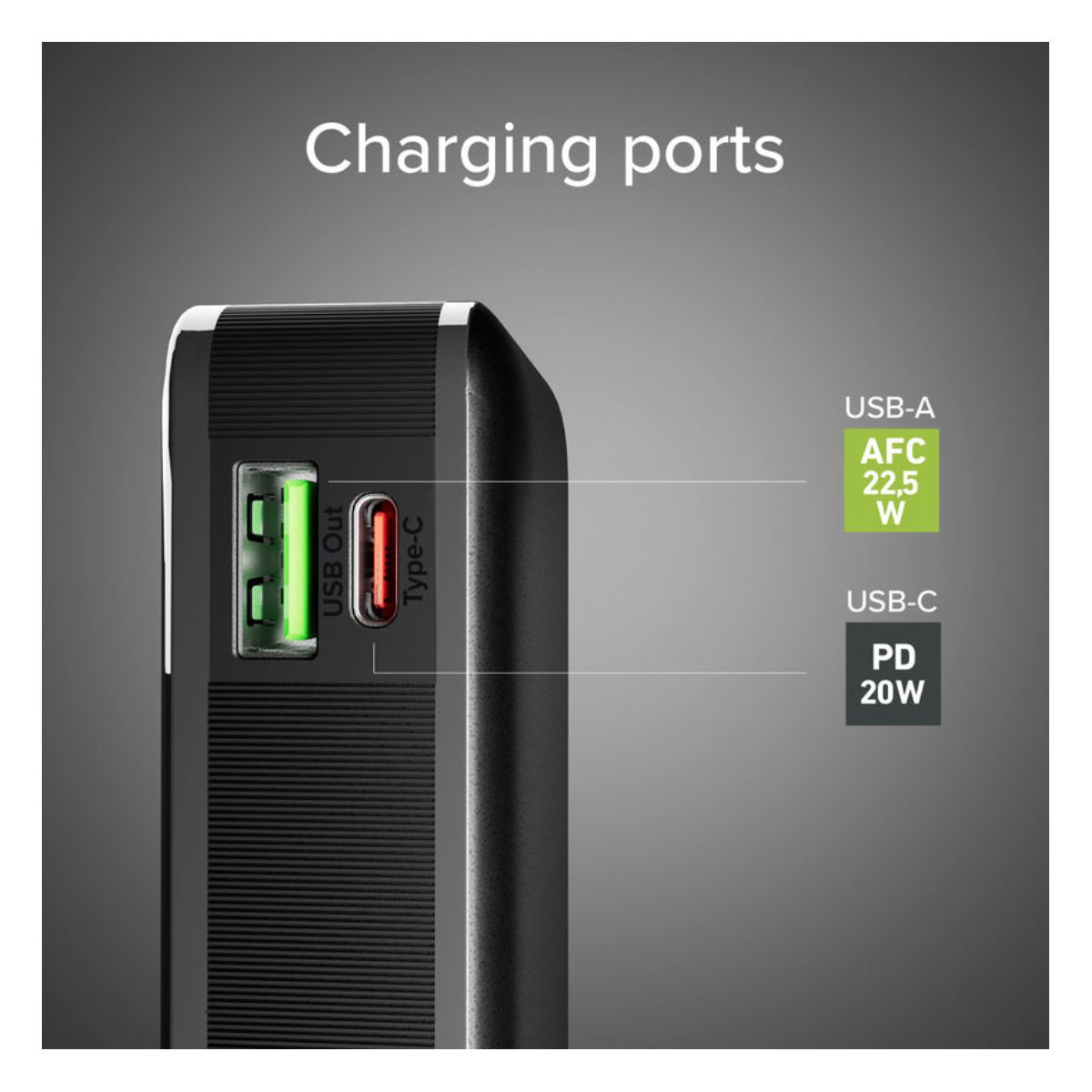 SBS TTBB10000LCDTCPD20K Powerbank 10.000 mAh, Black  | Sbs| Image 4