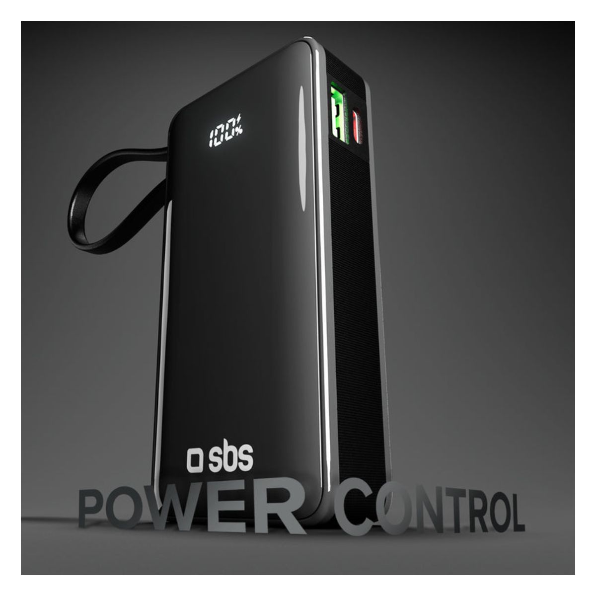 SBS TTBB10000LCDTCPD20K Powerbank 10.000 mAh, Black  | Sbs| Image 3