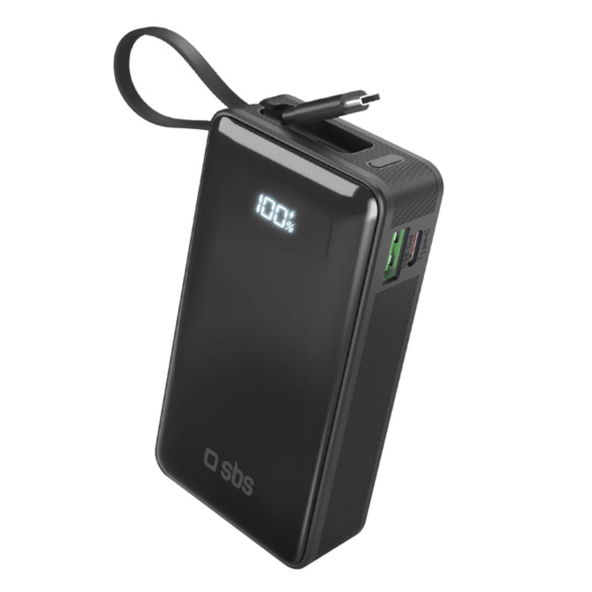 SBS TTBB10000LCDTCPD20K Powerbank 10.000 mAh, Black  | Sbs| Image 1