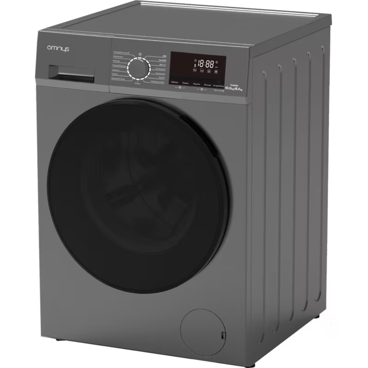 OMNYS WD-10W6DGR Πλυντήριο & Στεγνωτήριο 10/6kg, Γκρίζο | Omnys| Image 2