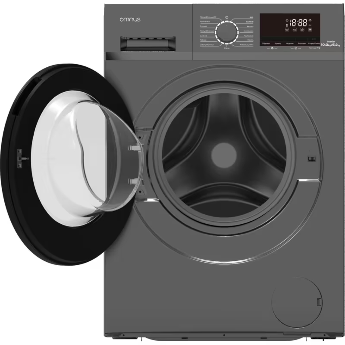 OMNYS WD-10W6DGR Πλυντήριο & Στεγνωτήριο 10/6kg, Γκρίζο | Omnys| Image 3