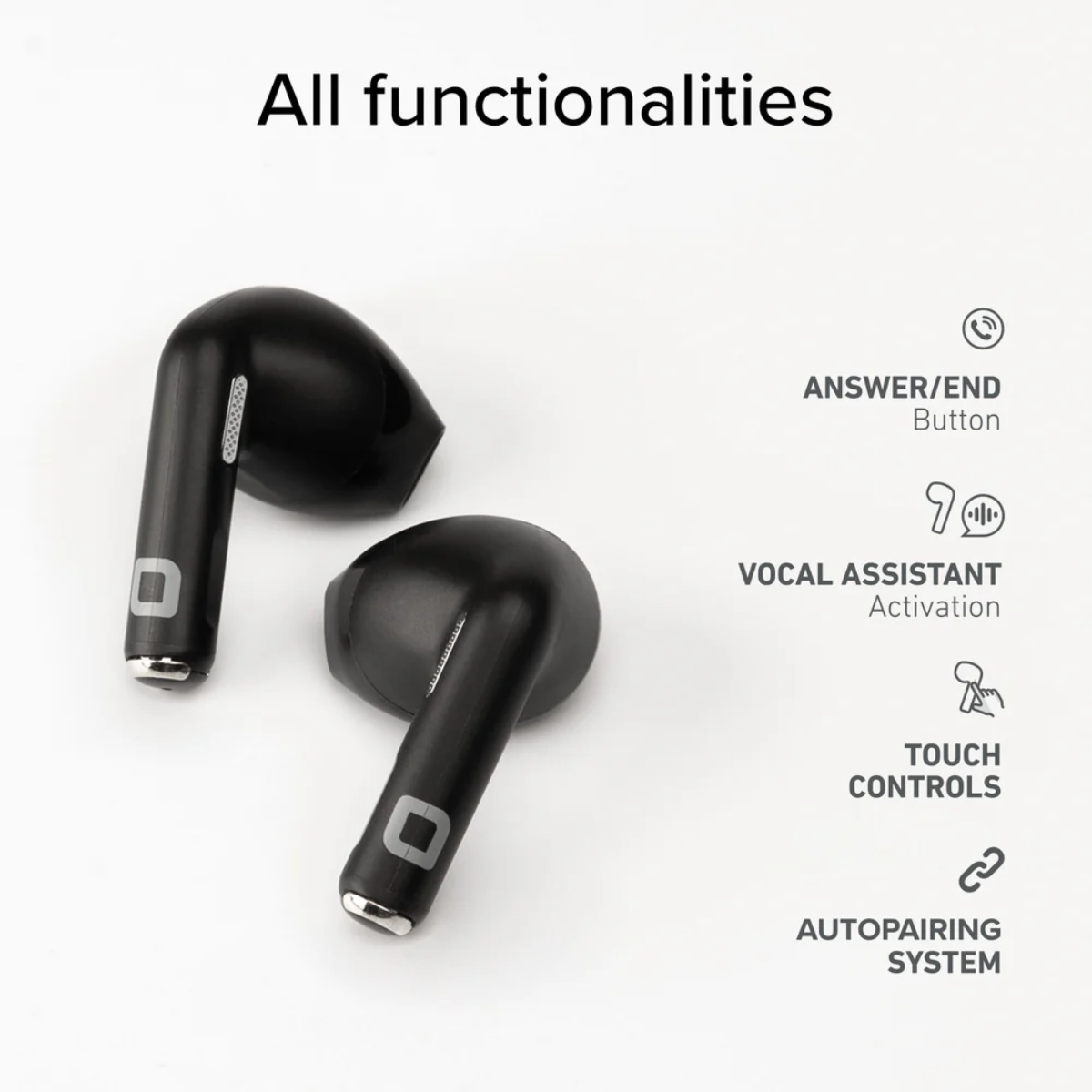 SBS TEEARTWSGOPODSK GoPods True Wireless Ακουστικά, Μαύρο | Sbs| Image 3