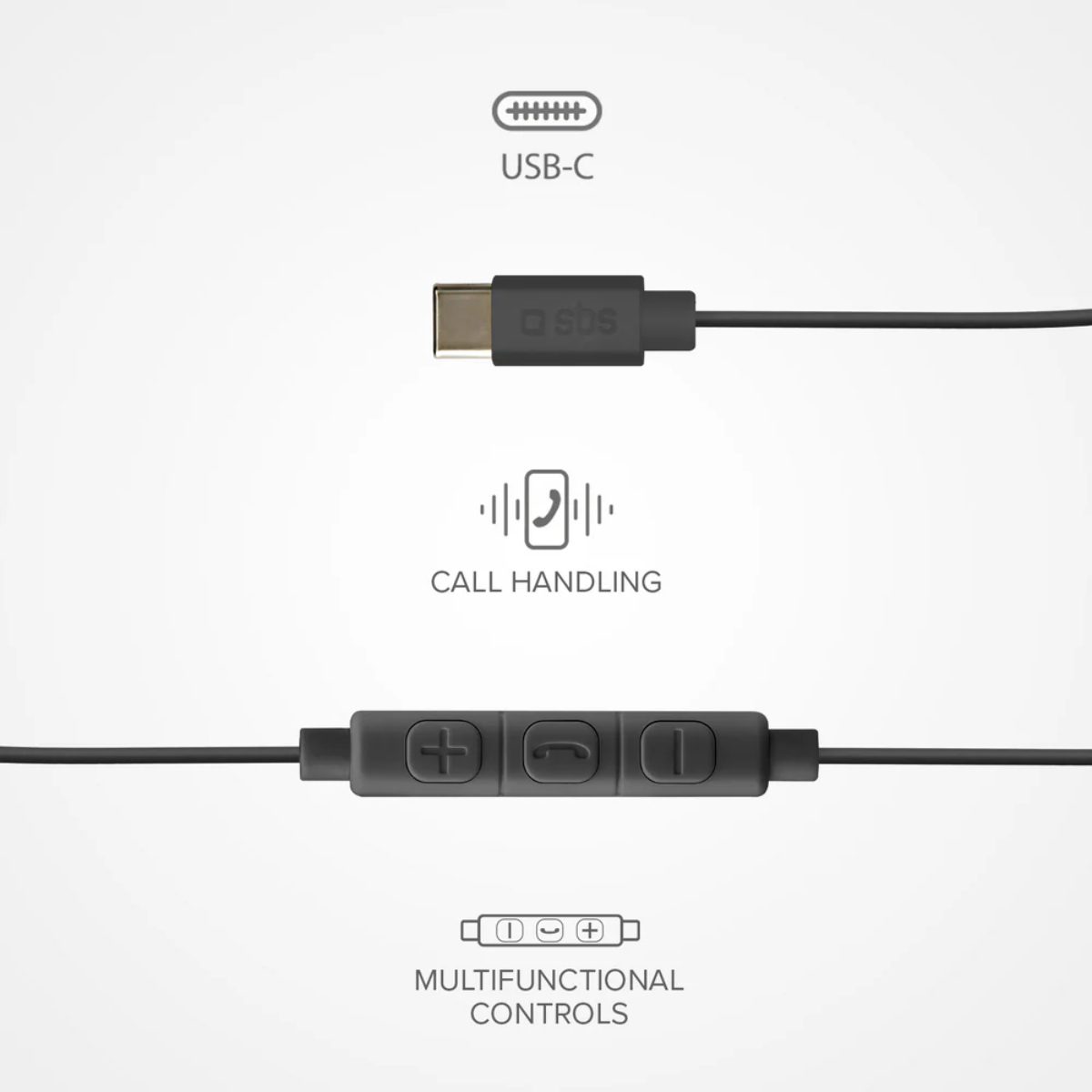 SBS STUDIO MIX 65c Semi In-Ear Ενσύρματα Ακουστικά, Μαύρο | Sbs| Image 3