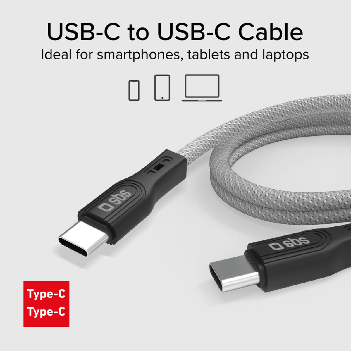 SBS TECBLTCCMAG Καλώδιο USB-C σε USB-C με Μαγνητικό Φινίρισμα, 1m | Sbs| Image 3