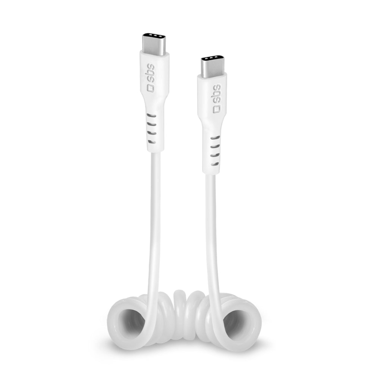 Image of suggested product: SBS TECBLTYPCCS1W Σπειροειδές Καλώδιο USB-C σε USB-C 3.0 1m, Λευκό