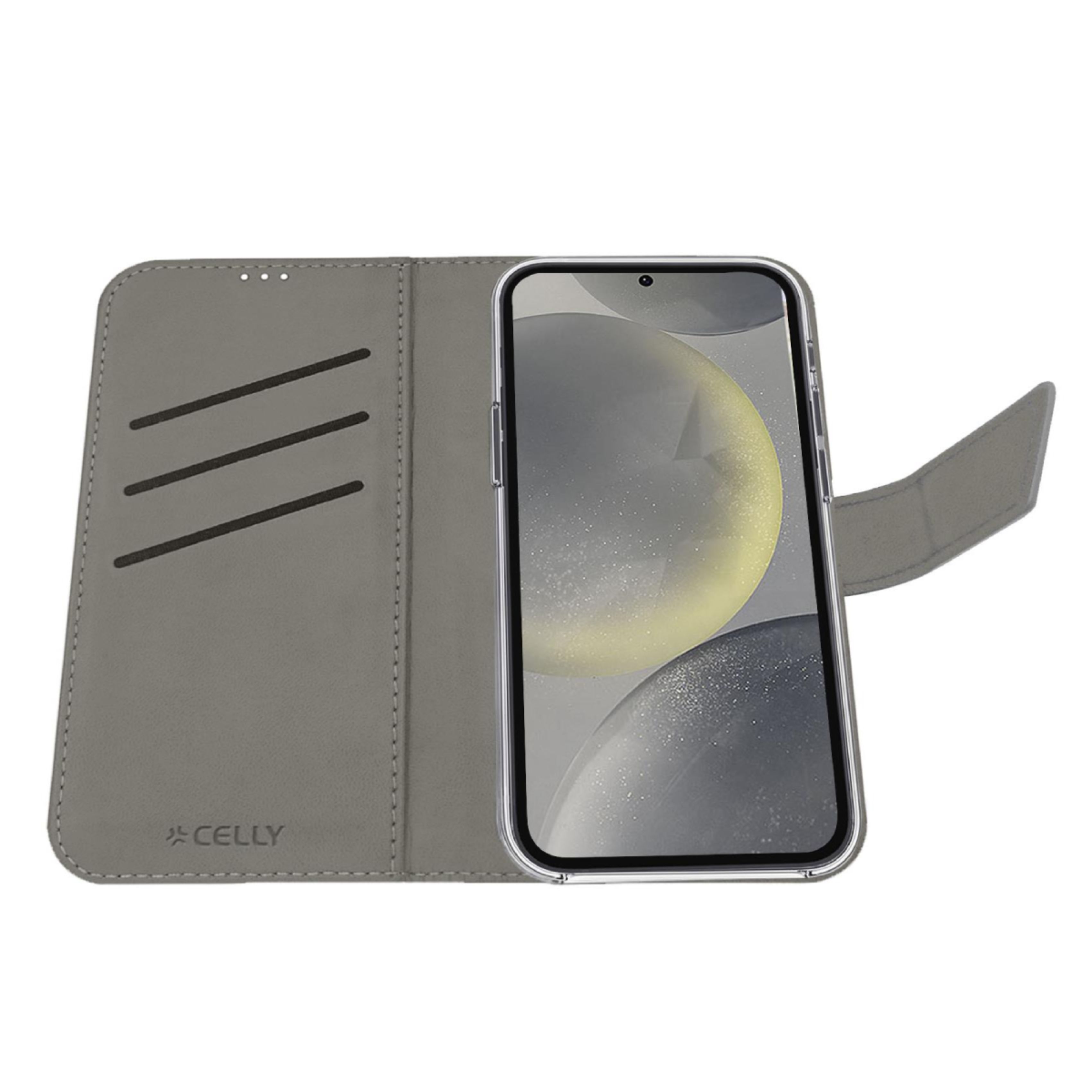 CELLY WALLY1163 Bookcase Cover for Smartphone Samsung Galaxy S6, Black  | Celly| Image 3