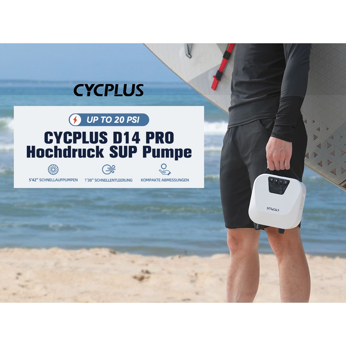 CYCPLUS D14PRO Electric Air Pump | Cycplus| Image 4