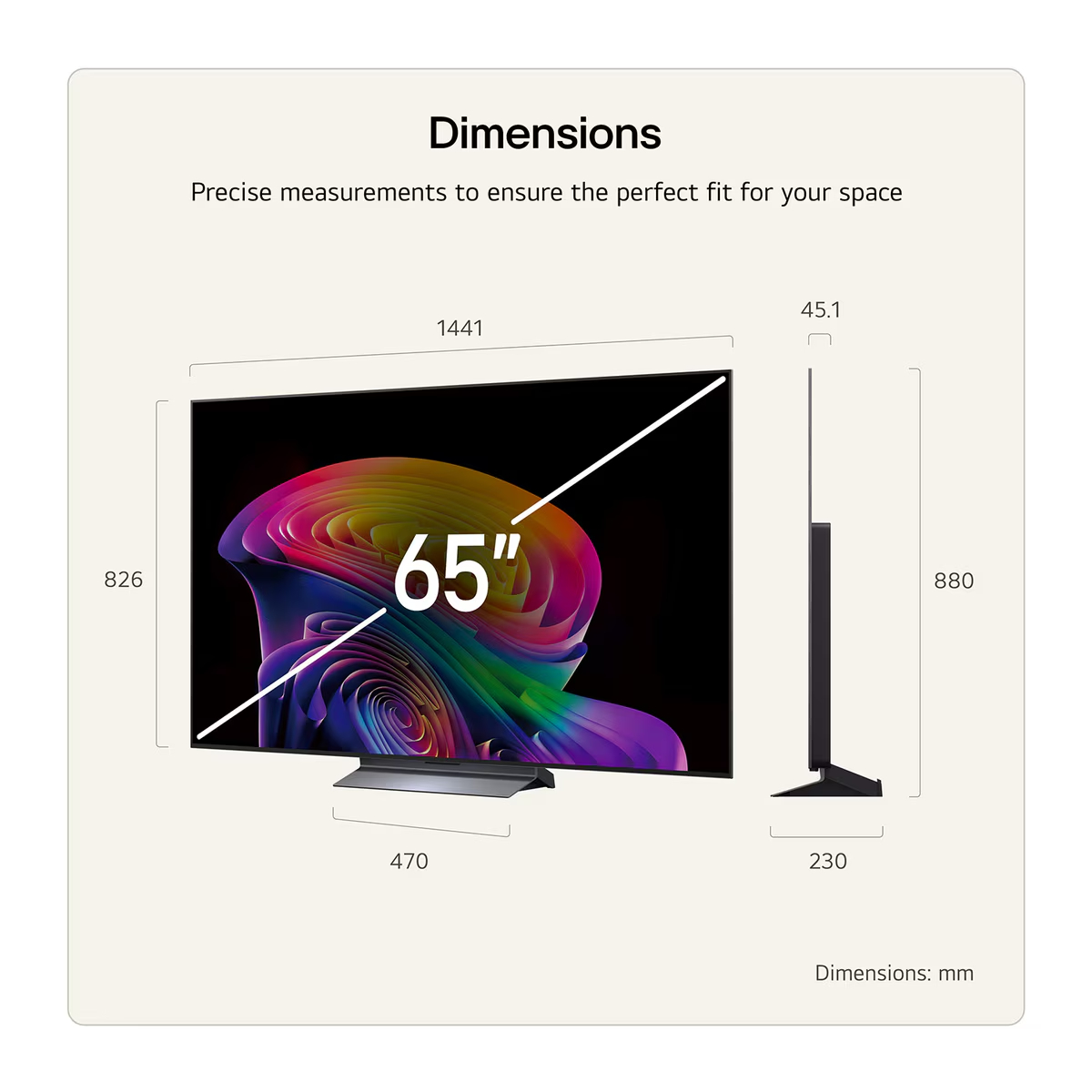 LG OLED65C64LA OLED evo AI C6 4K Smart TV, 65" | Lg| Image 2