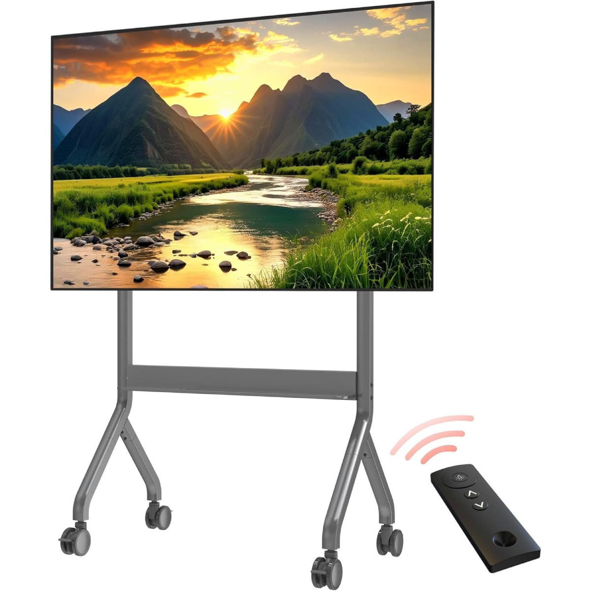NB MOUNTS P150 Motorized TV Trolley, 65"-90" | Nb-wallmount| Image 1