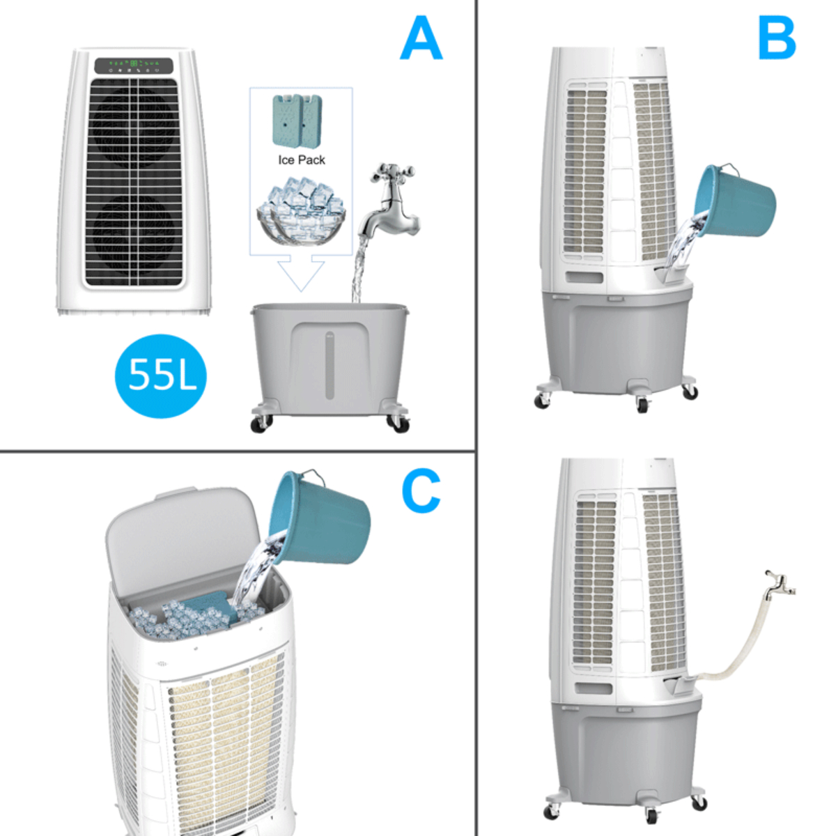 CRYSTAL AIR DF-AF8188C Air Cooler | Crystal-air| Image 3