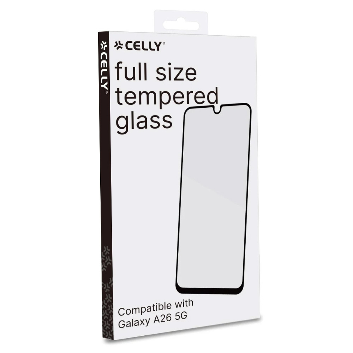 CELLY FULLGLASS1131BK Screen Protector Tempered Glass for Samsung Galaxy A26 5G Smartphone, Black | Celly| Image 2