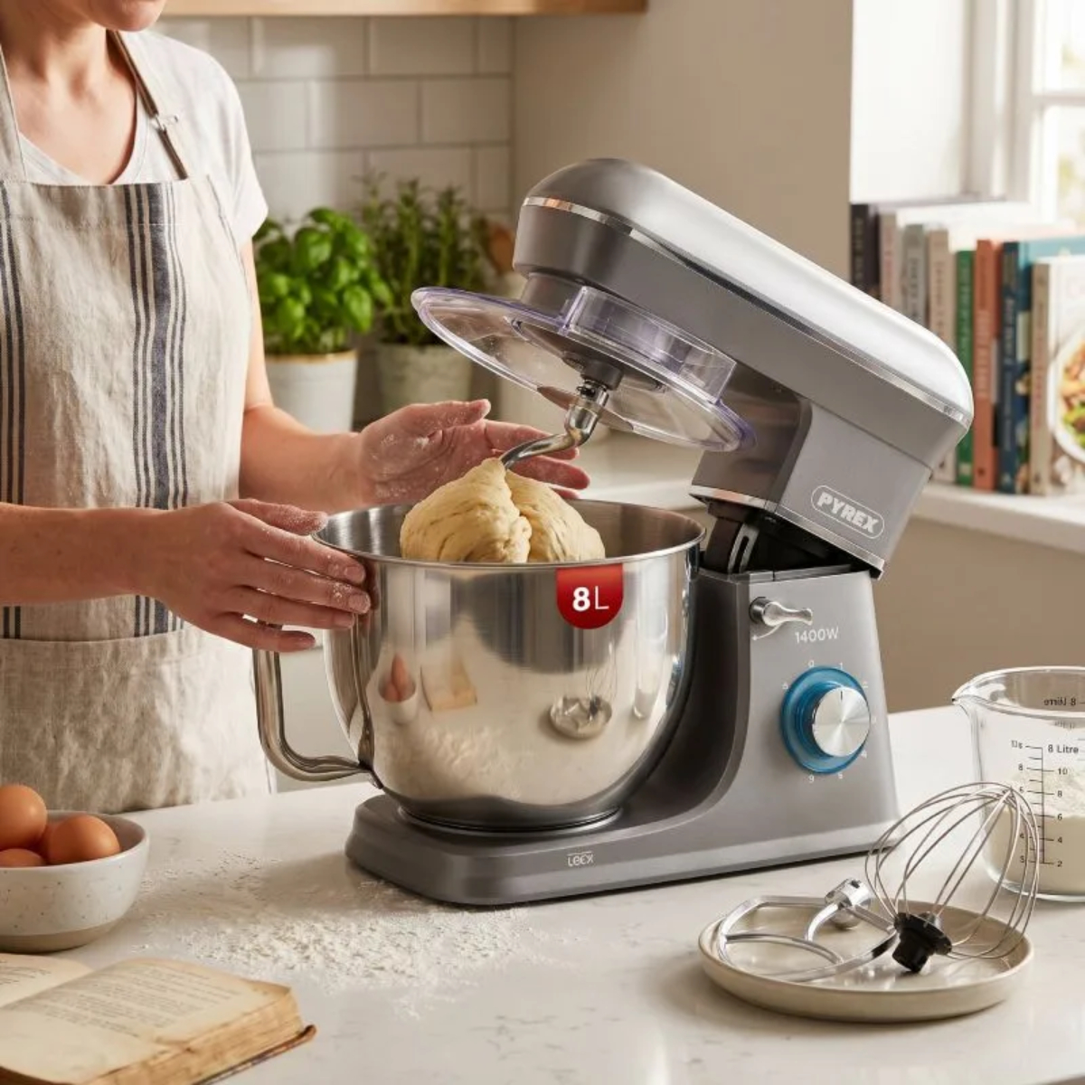 PYREX 333323 SB-1510 Food Processor, 8Lt, Silver / Grey | Pyrex| Image 2