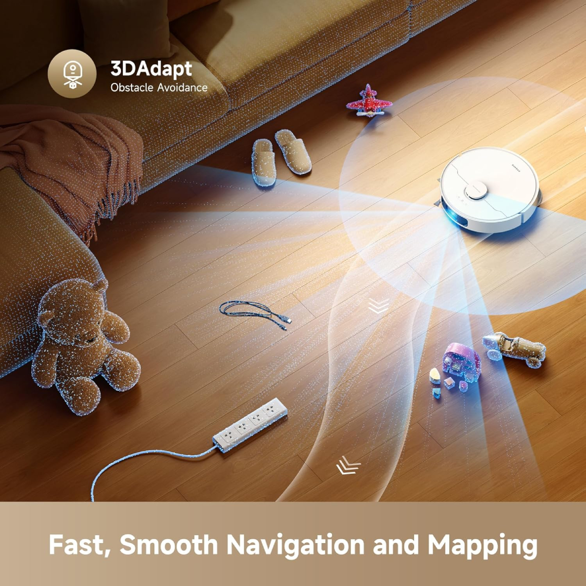 DREAME RTD31TE D30 Ultra Robot Vacuum Cleaner-Mop, White | Dreame| Image 5