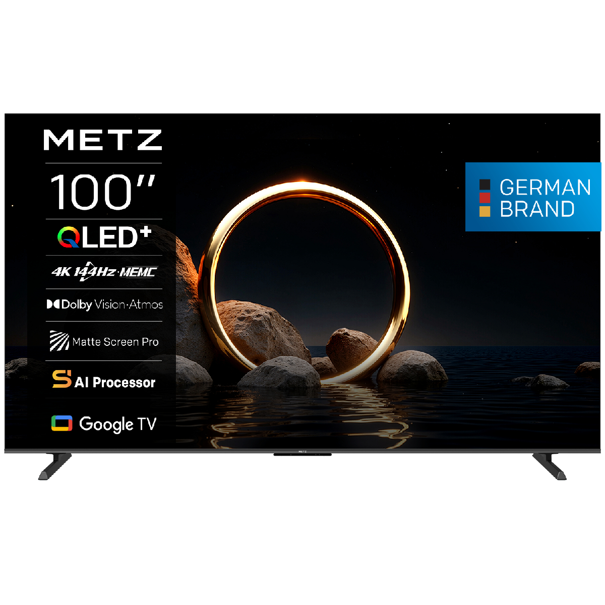 METZ 100MQH8500 QLED 4K UHD Google TV, 100" | Metz| Image 1