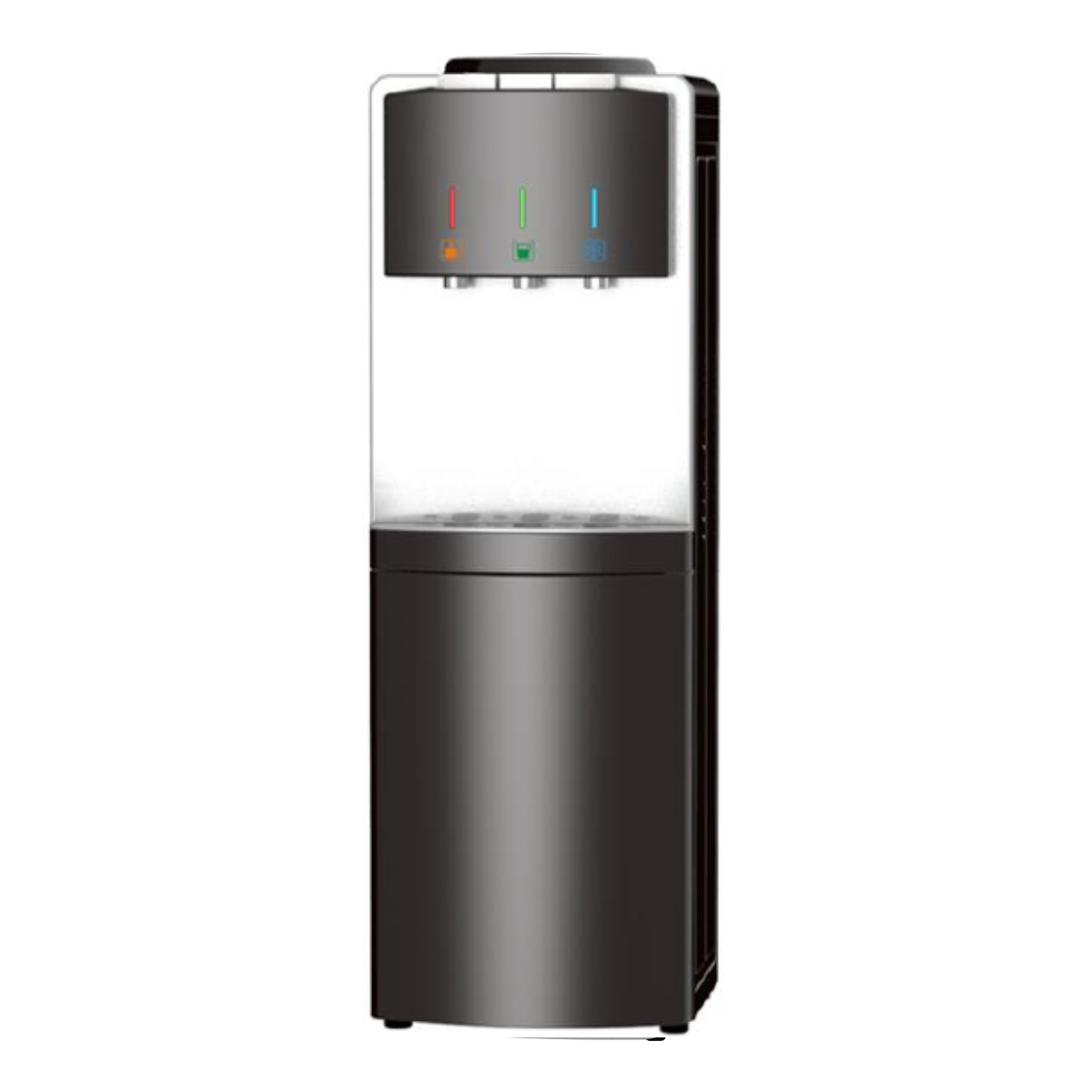 WILSON WWDFSR35B.UK Water Dispenser with with Fridge Cabinet, Black / White | Wilson| Image 1