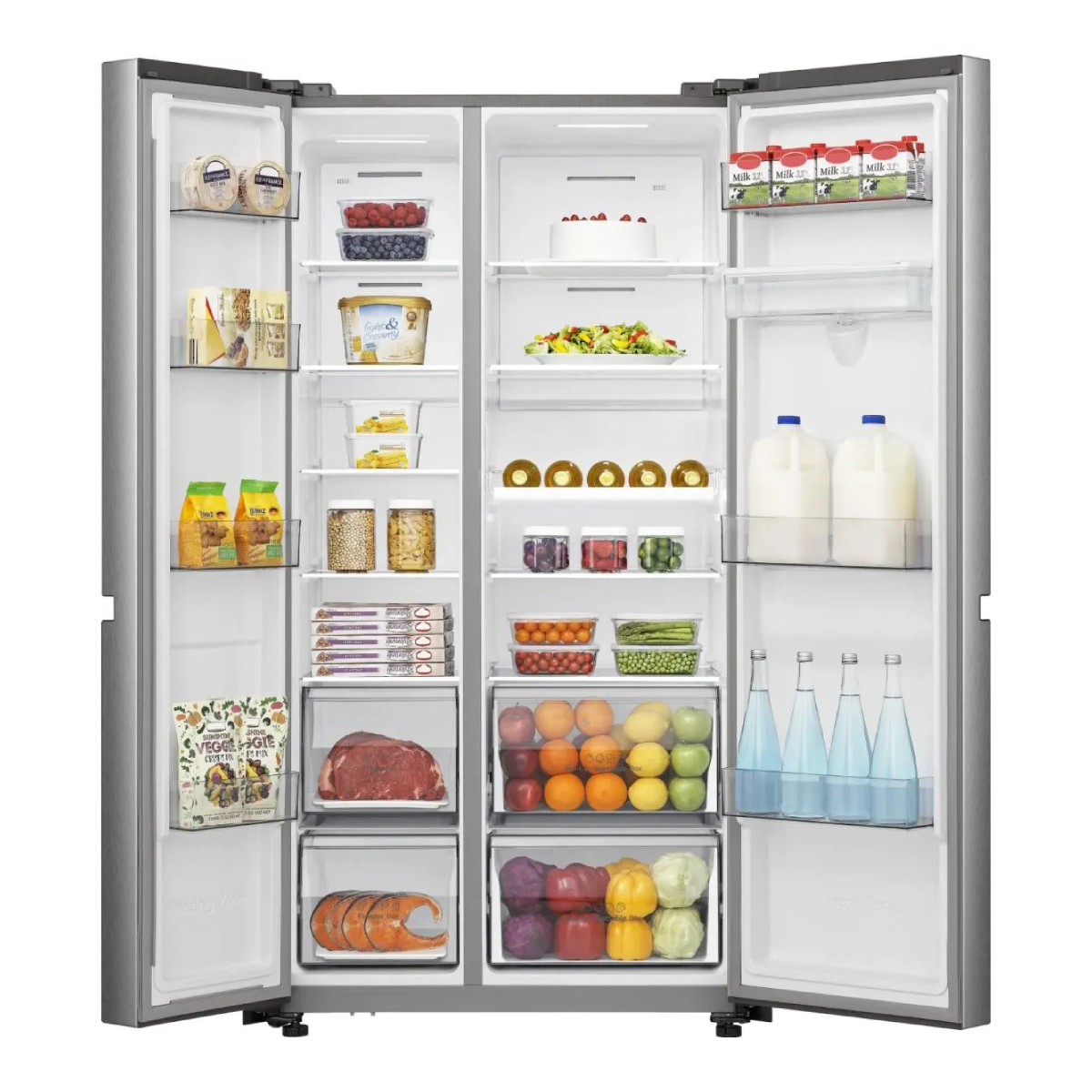 HISENSE RS840N4WCE Refrigerator Side-by-Side 649Lt with Water Tank, Inox | Hisense| Image 3