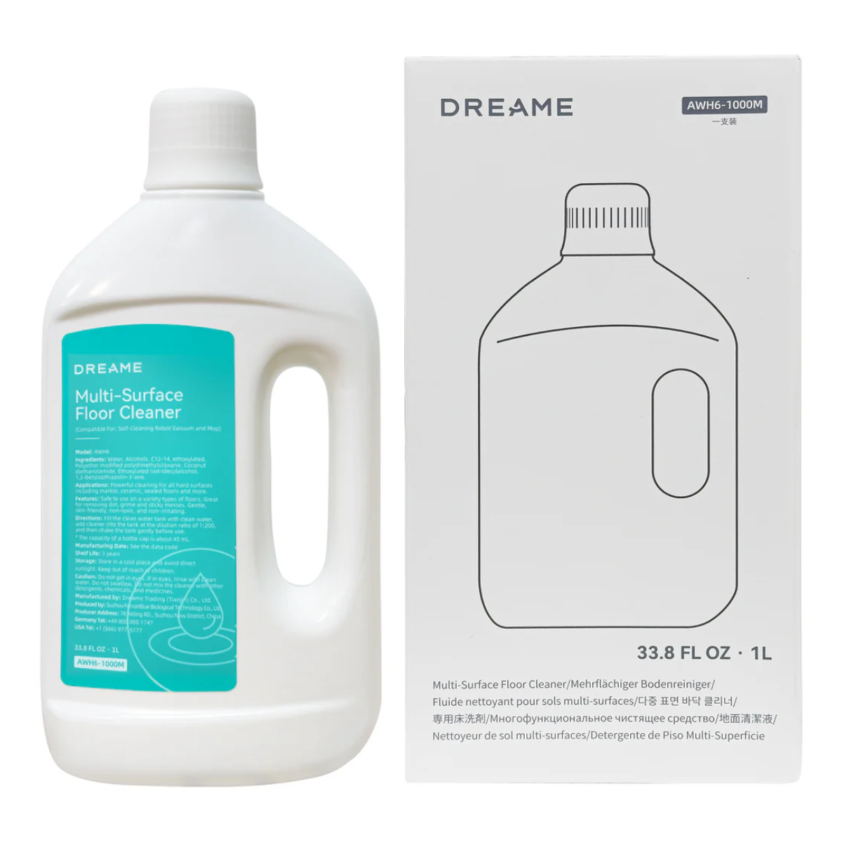 DREAME AWH6 Multi-Surface Floor Cleaning Solution for Robot Vacuum Mops, 1Lt | Dreame| Image 2