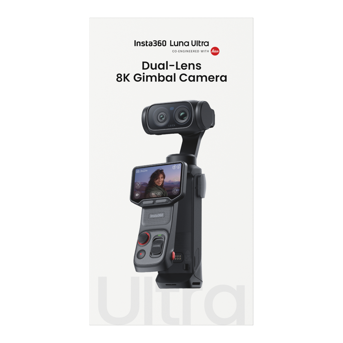 INSTA360 Luna Ultra Gimbal Camera 8K Dual Sensor Standard Bundle, Cosmic Black | Insta360| Image 7