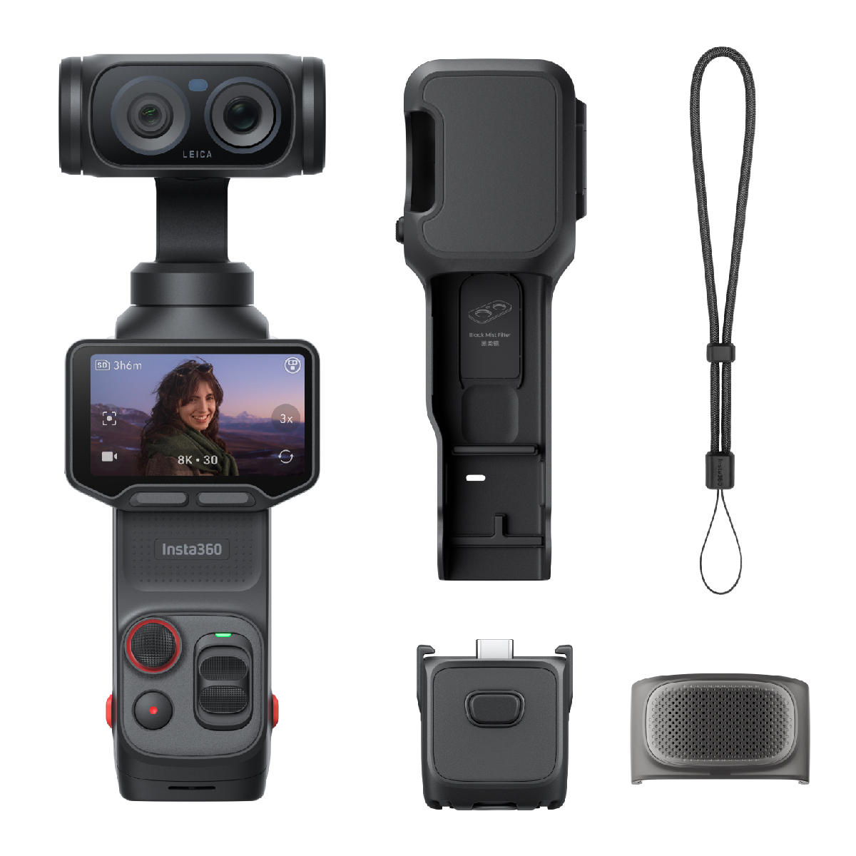 INSTA360 Luna Ultra Gimbal Camera 8K Dual Sensor Standard Bundle, Cosmic Black | Insta360| Image 1