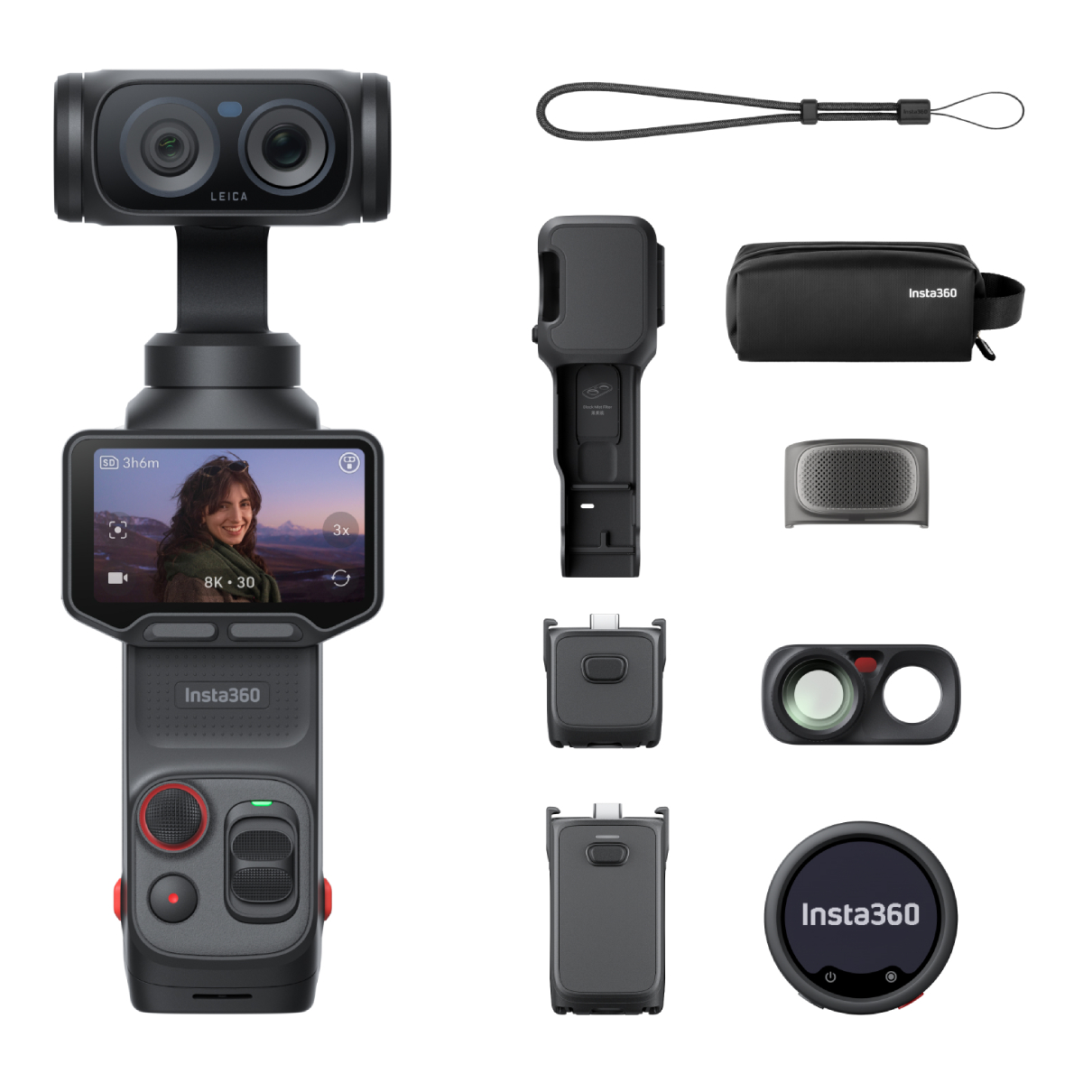 INSTA360 Luna Ultra Gimbal Camera 8K Dual Sensor Creator Bundle, Cosmic Black | Insta360| Image 1