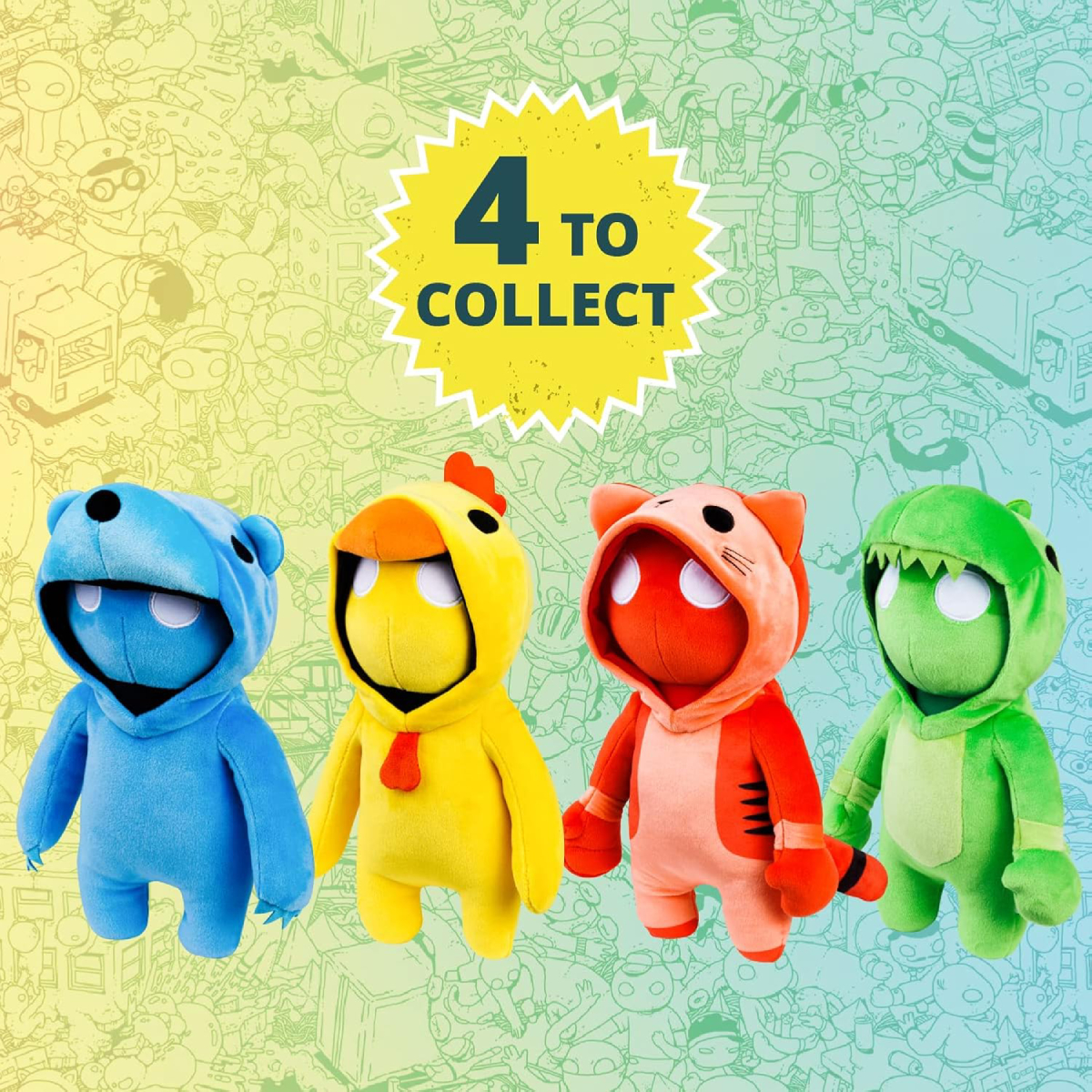 GANG BEASTS Stretchy Plush Toy Figure 25cm - Assorted Styles | Pmi| Image 7