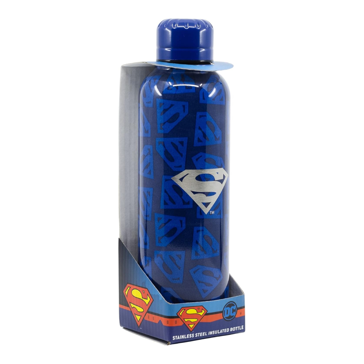 STOR 85664 Superman Classic Logo Water Insulated Stainless Steel Bottle, 0.515 Lt  | Stor| Image 2