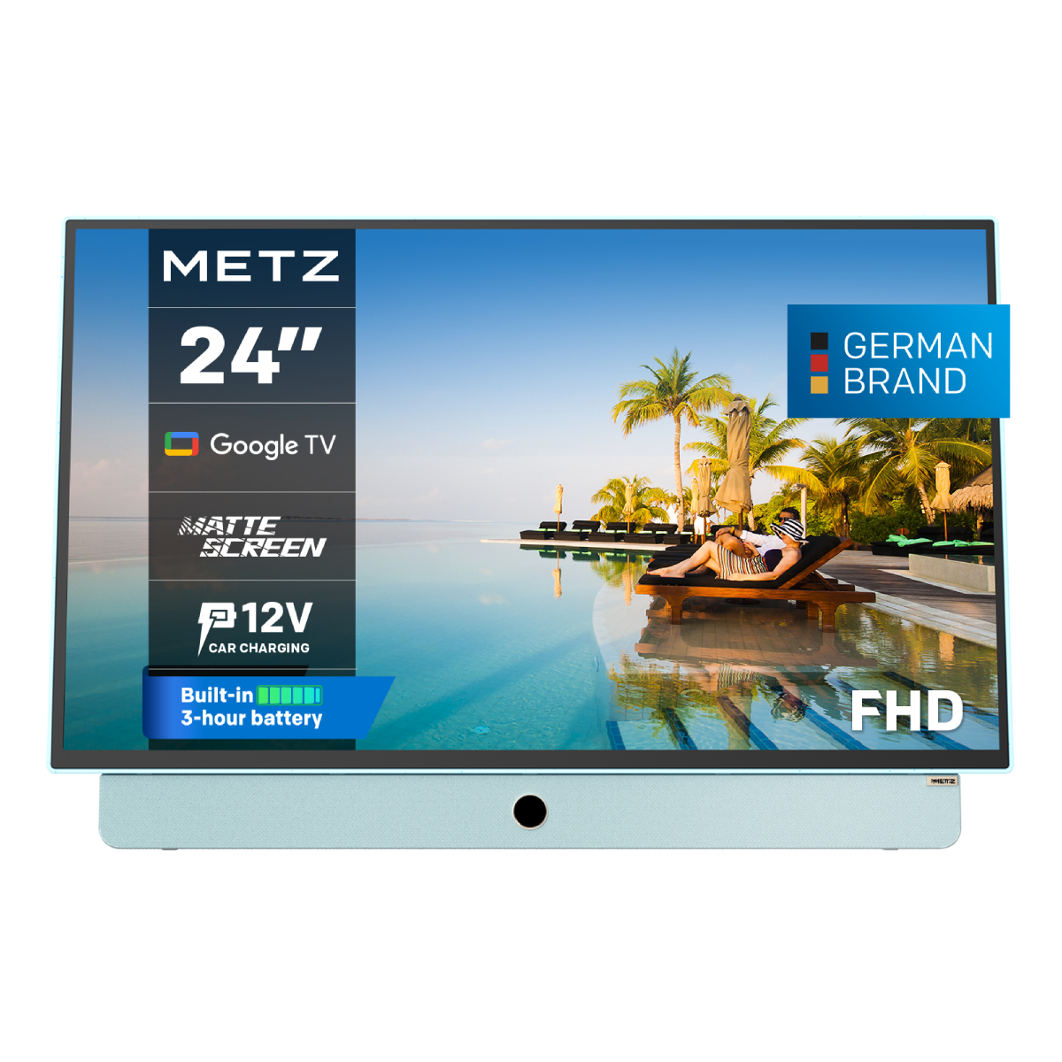 Image of suggested product: METZ 24MPE7000Y Portable Google LED TV, 24" Blue 