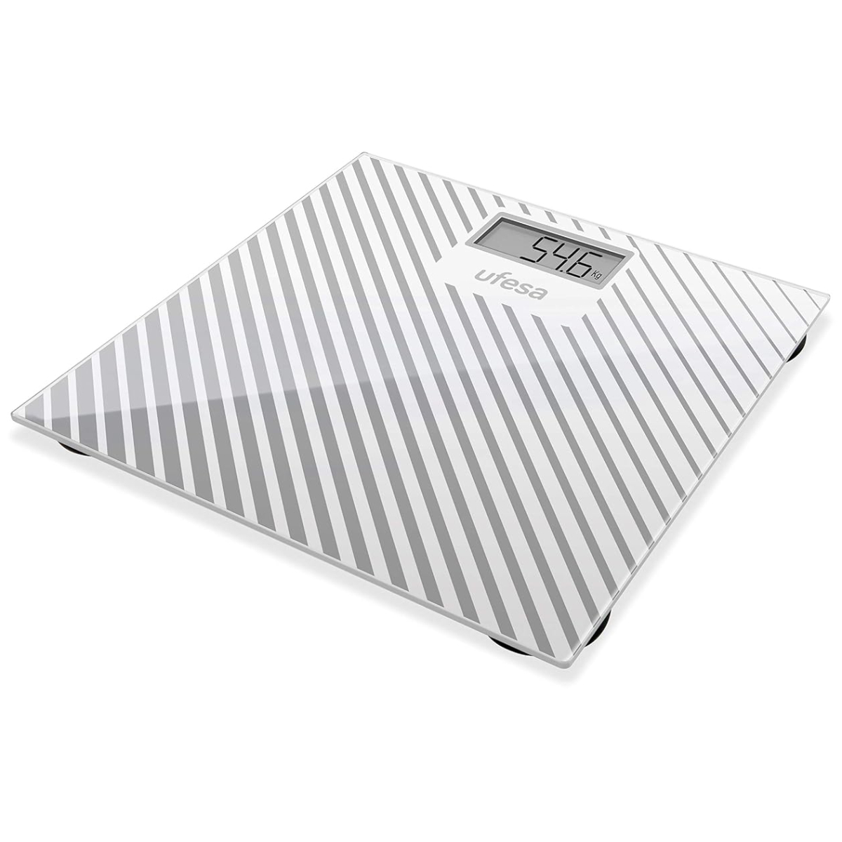 UFESA BE0907 Digital Bathroom Scale, White/Grey | Ufesa| Image 1