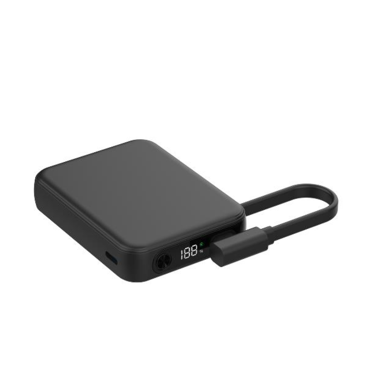 CELLY PBCABLE10000SL Power Bank with Integrated USB-C Cable 10000mAh, Black | Celly| Image 1